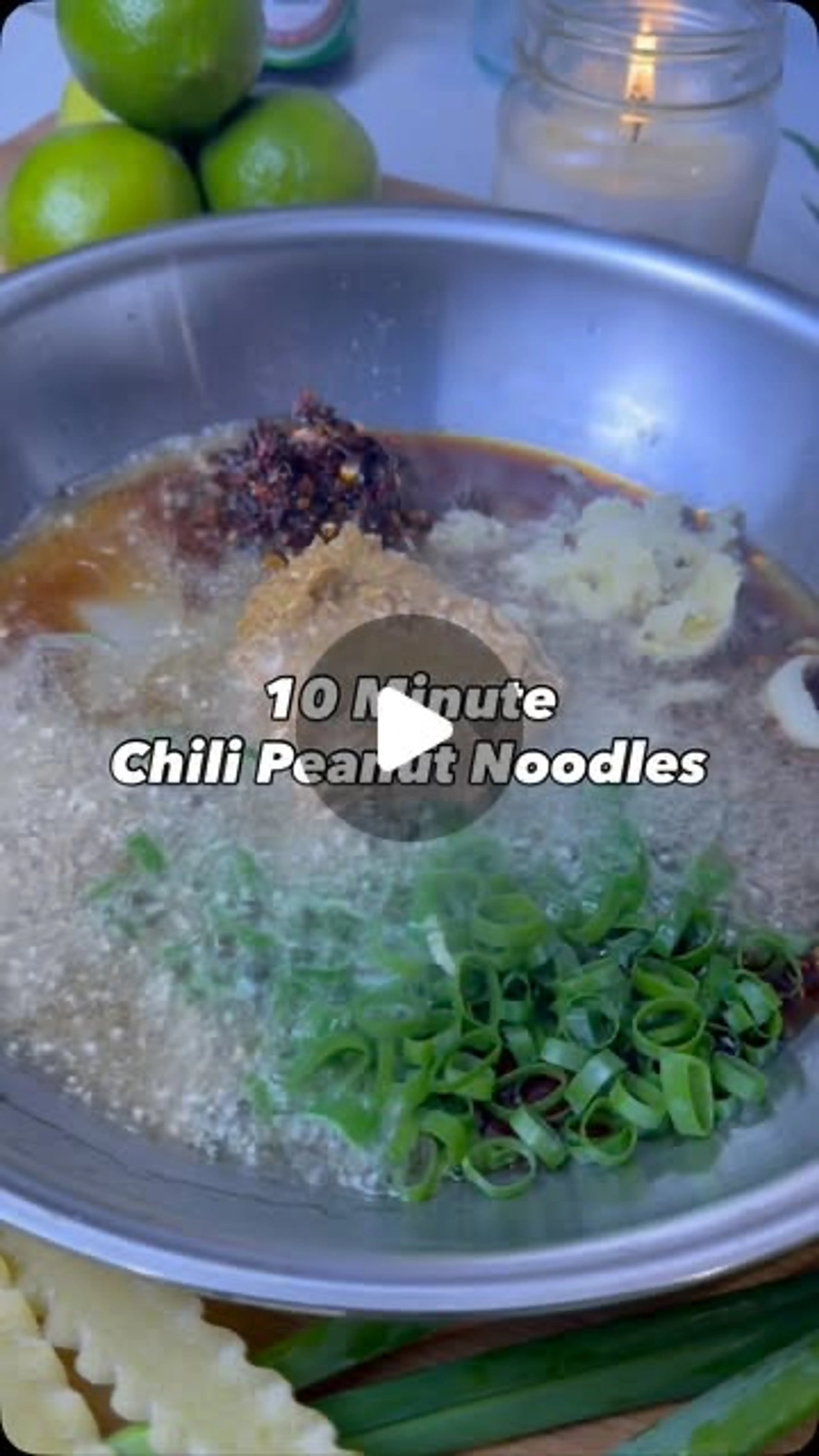 10-minute Chili Peanut Noodles
