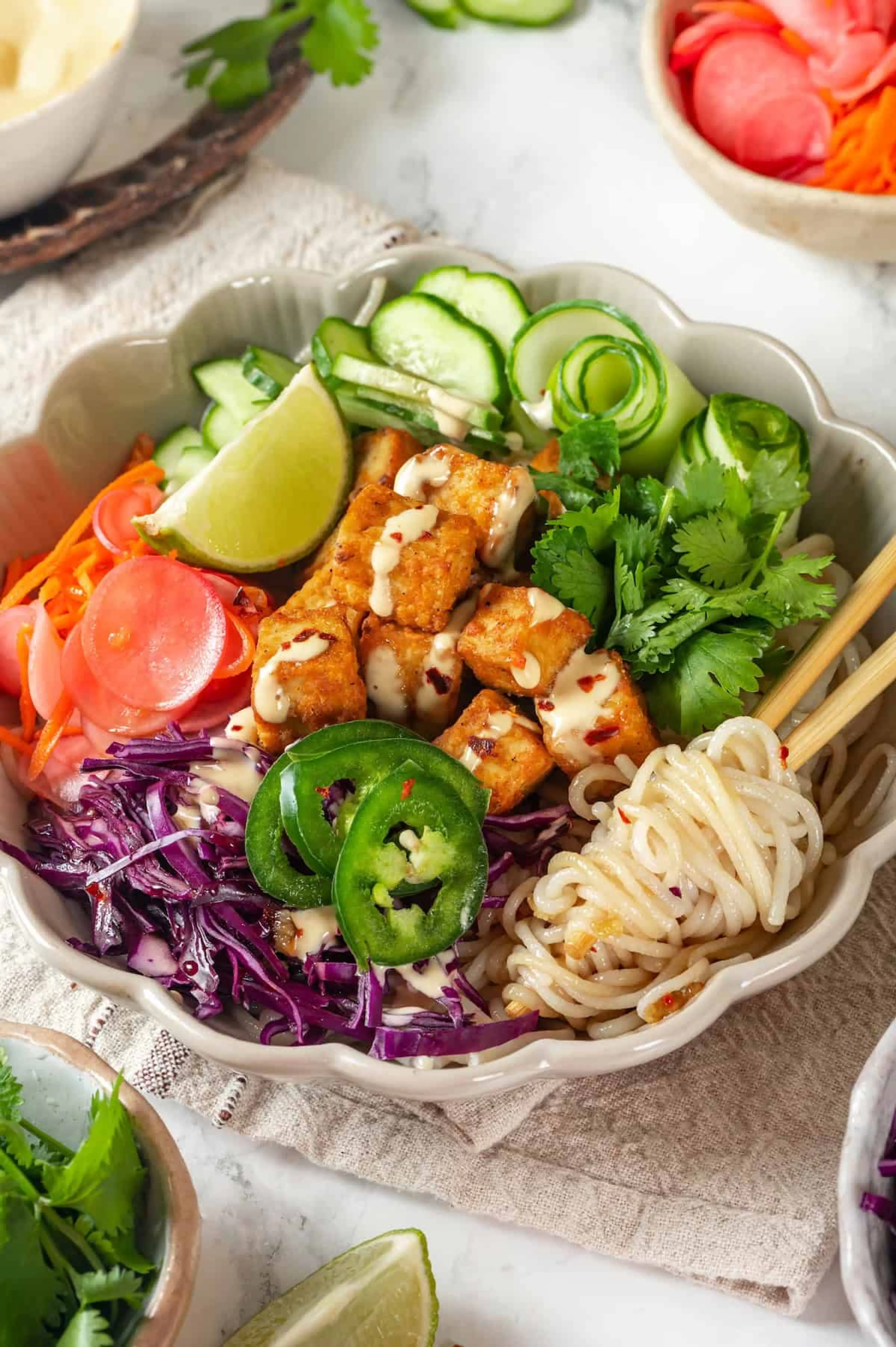 Banh Mi Rice Noodle Bowl