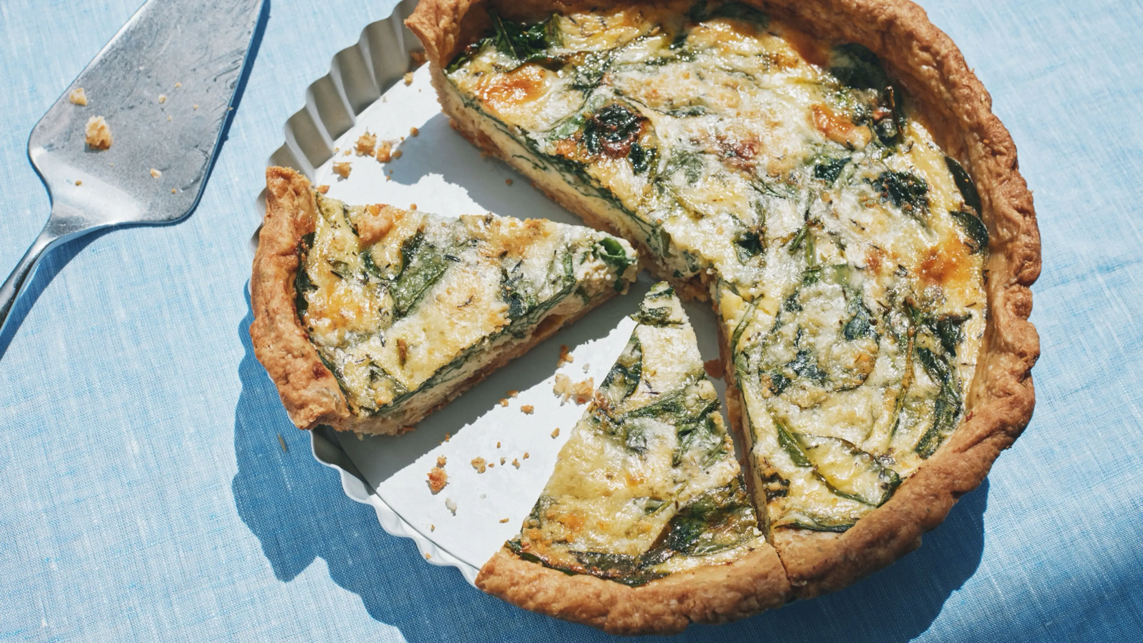 Caramelized Onion and Spinach Quiche