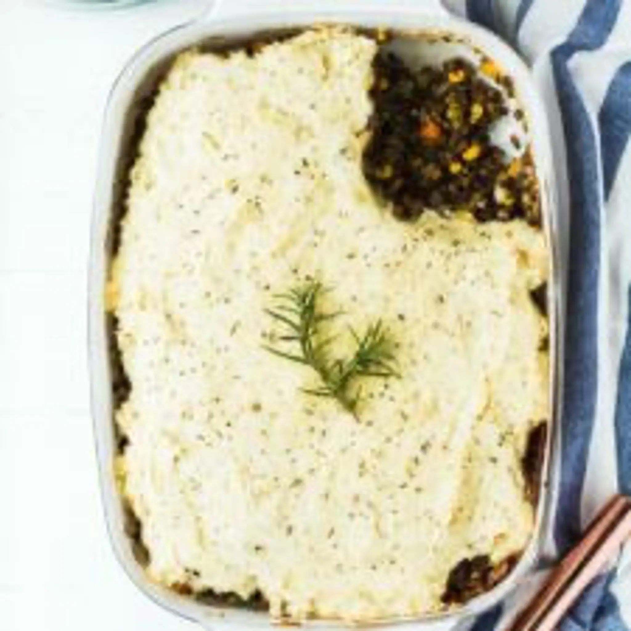 Vegetarian Shepherd’s Pie with Rosemary & Lentils