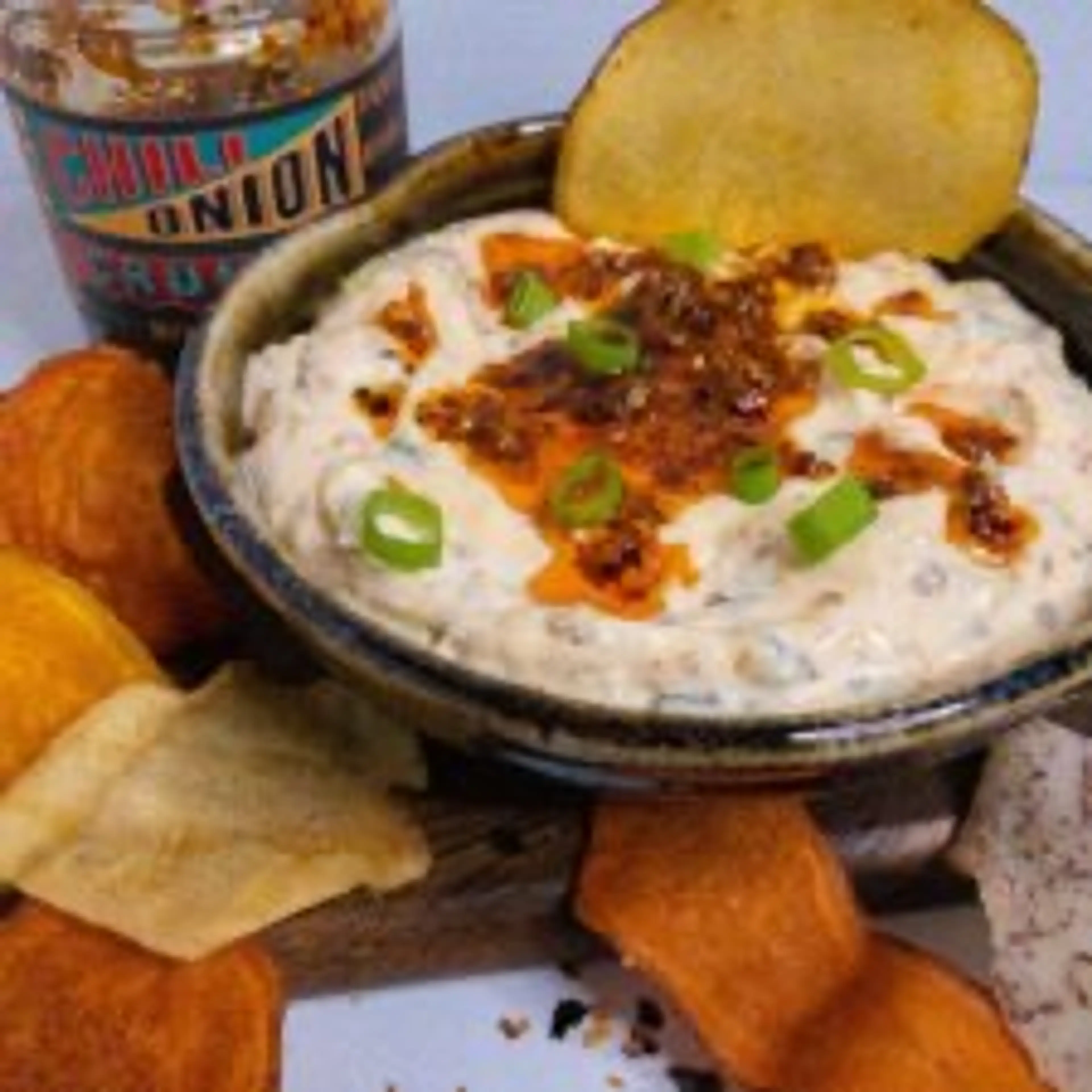 Charred Scallion and Chili Crisp Dip
