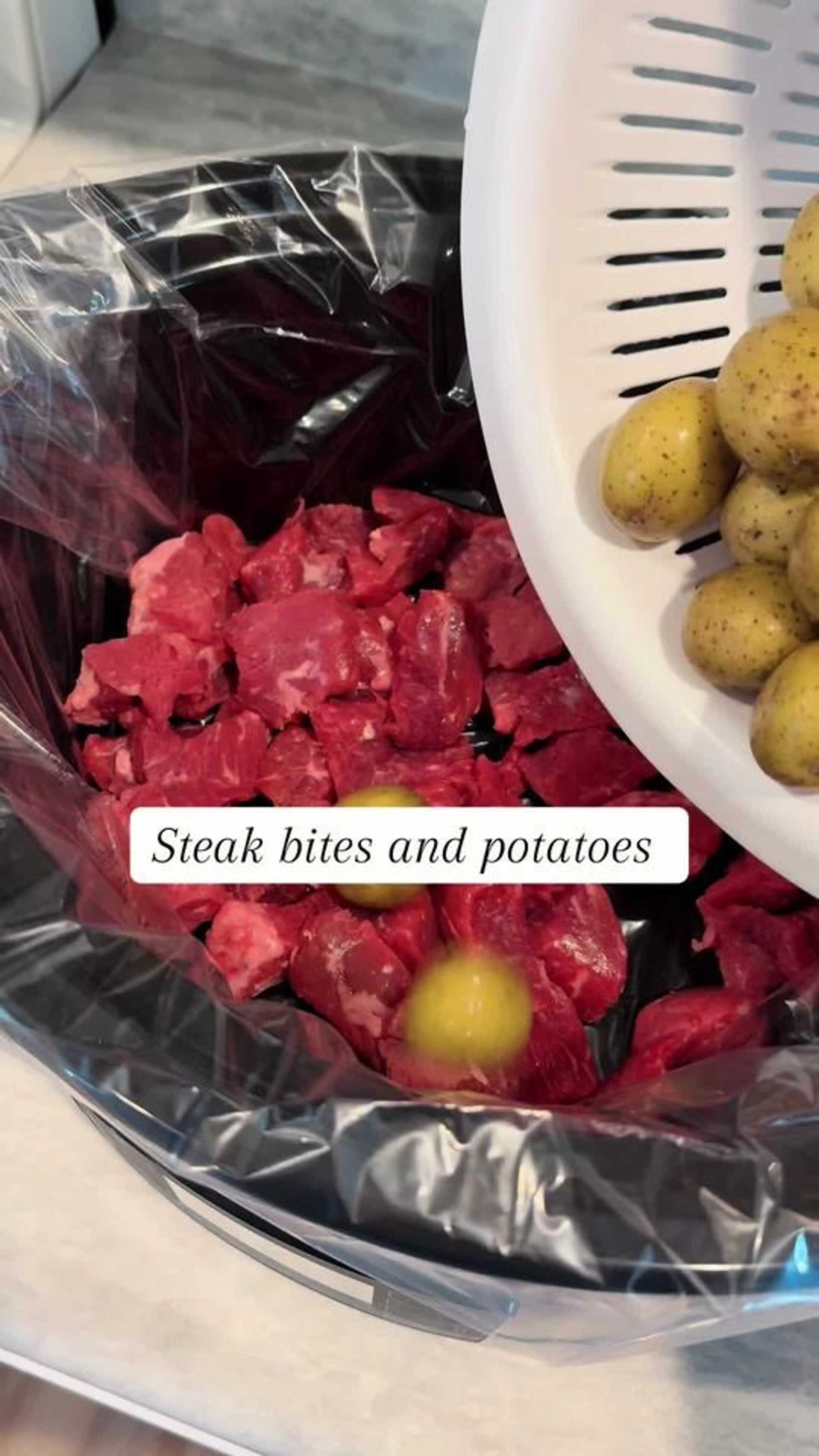 Garlic Butter Steak And Potato Bites