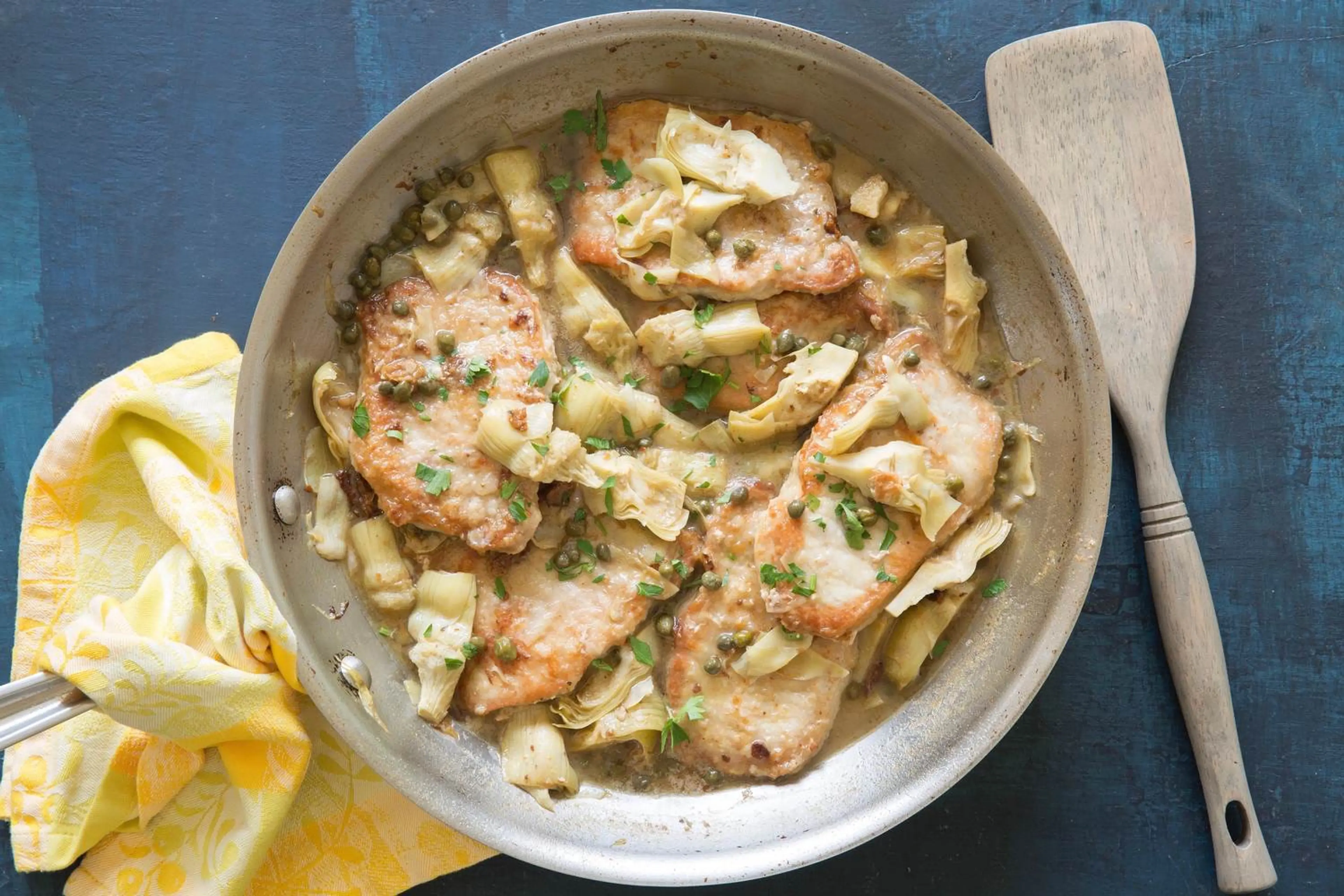 Skillet Parmesan Pork Piccata