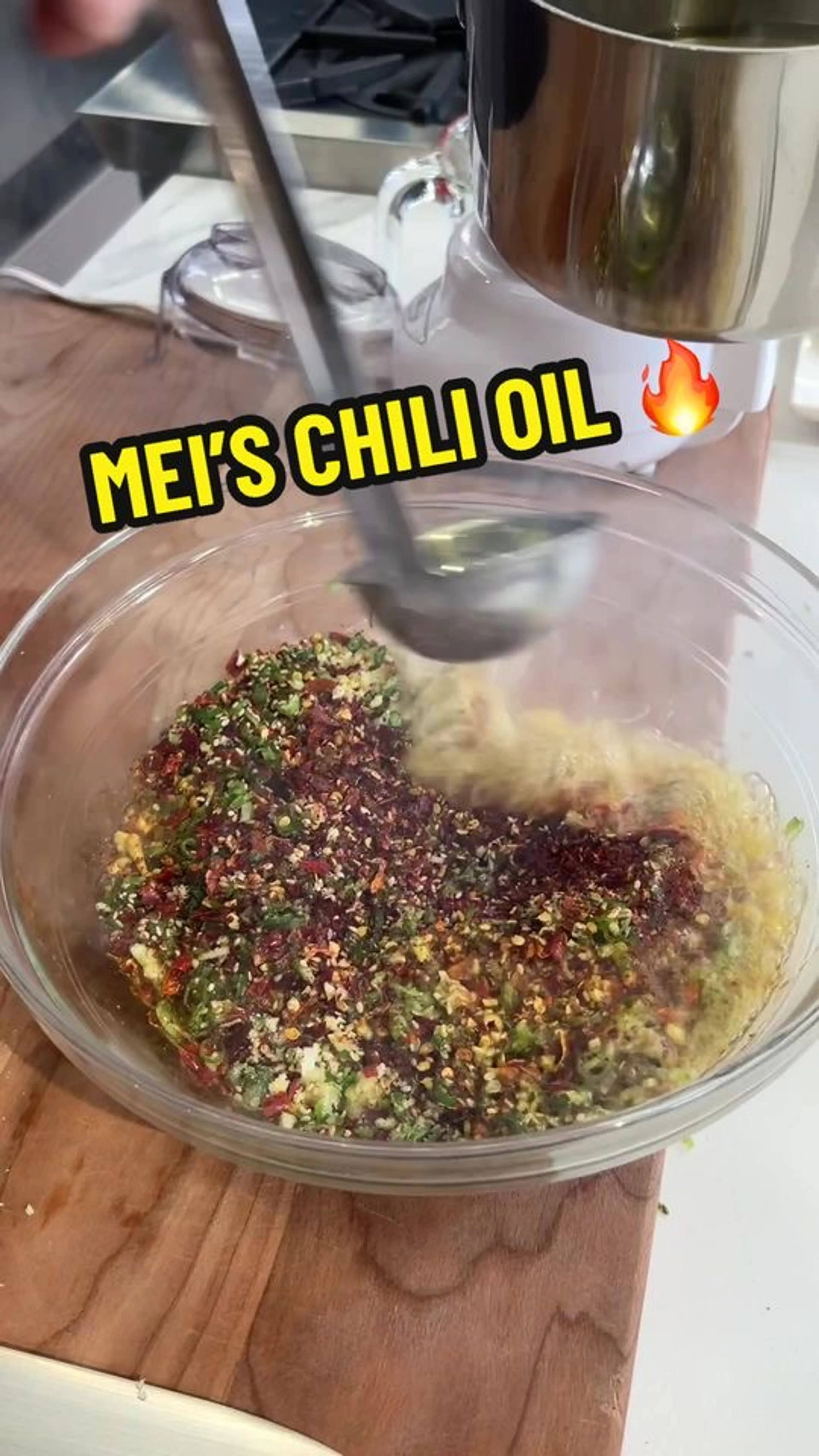 How Satisfying Is That Sizzle of Homemade Chili Oil