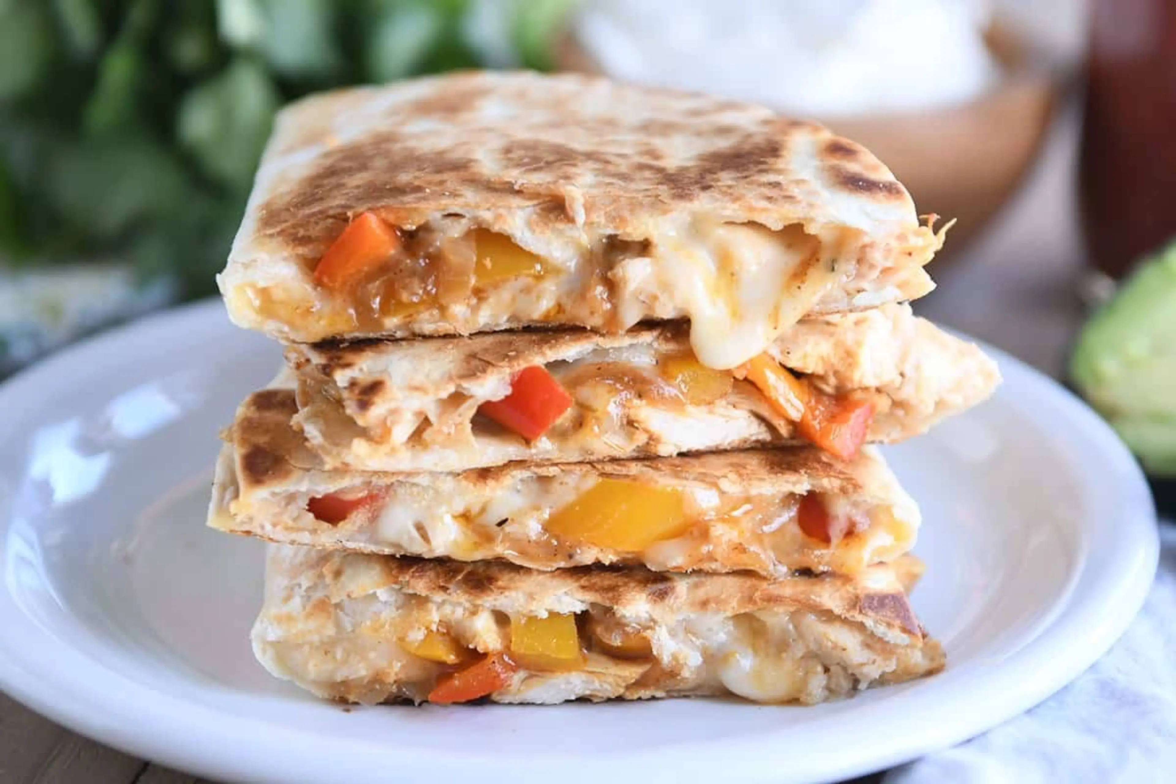 The Best Chicken Quesadillas