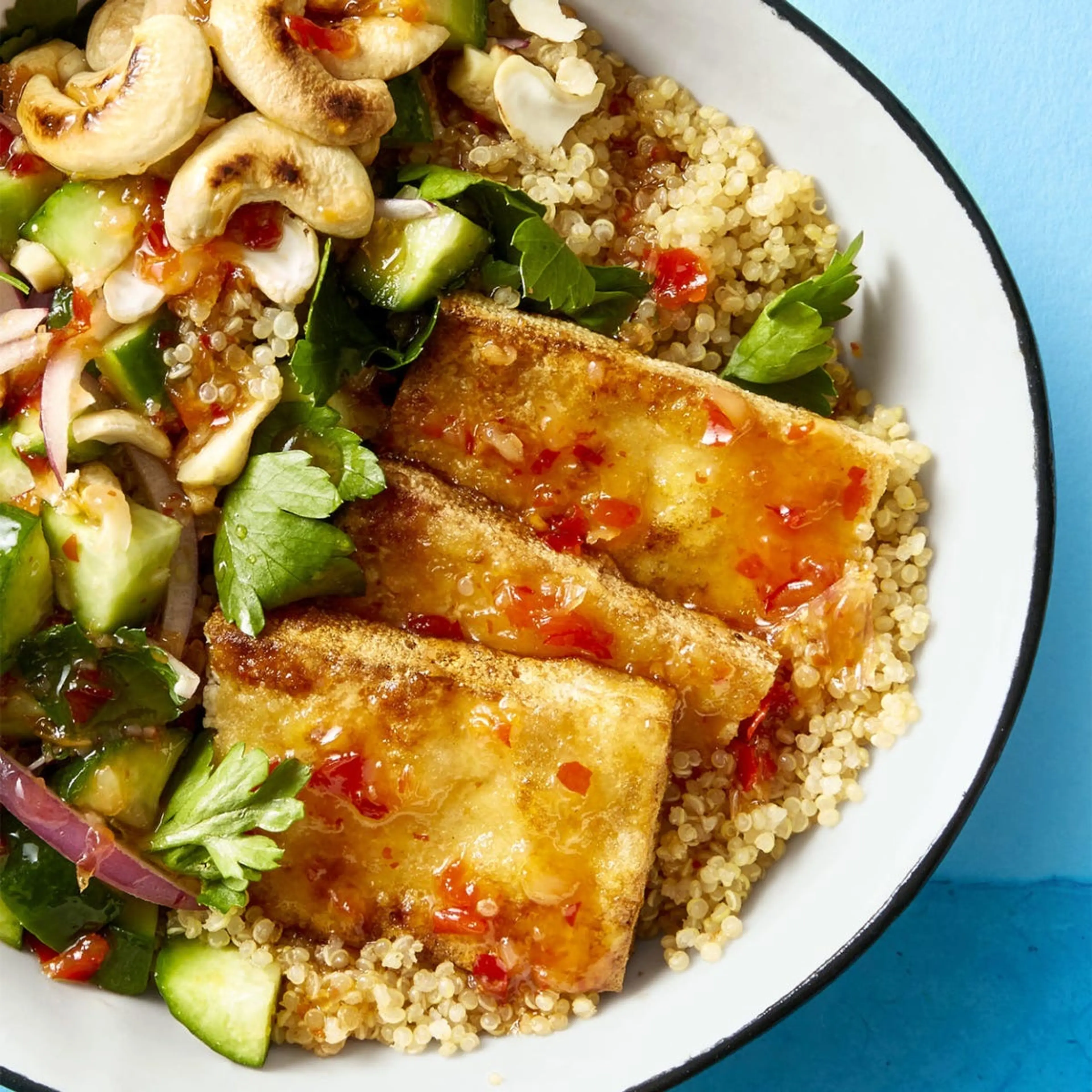 Crispy Tofu Bowls