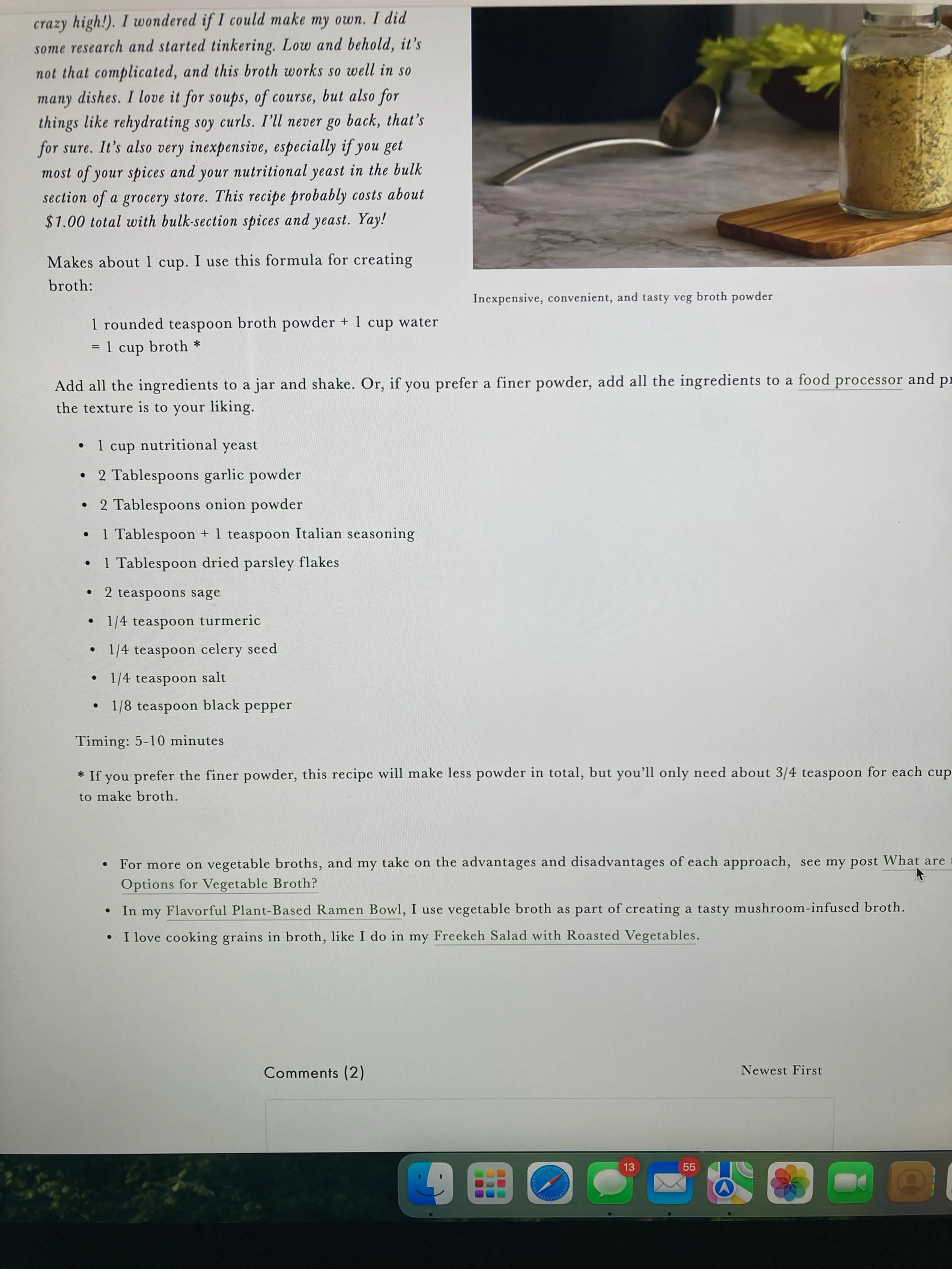 Vegetable Broth Powder
