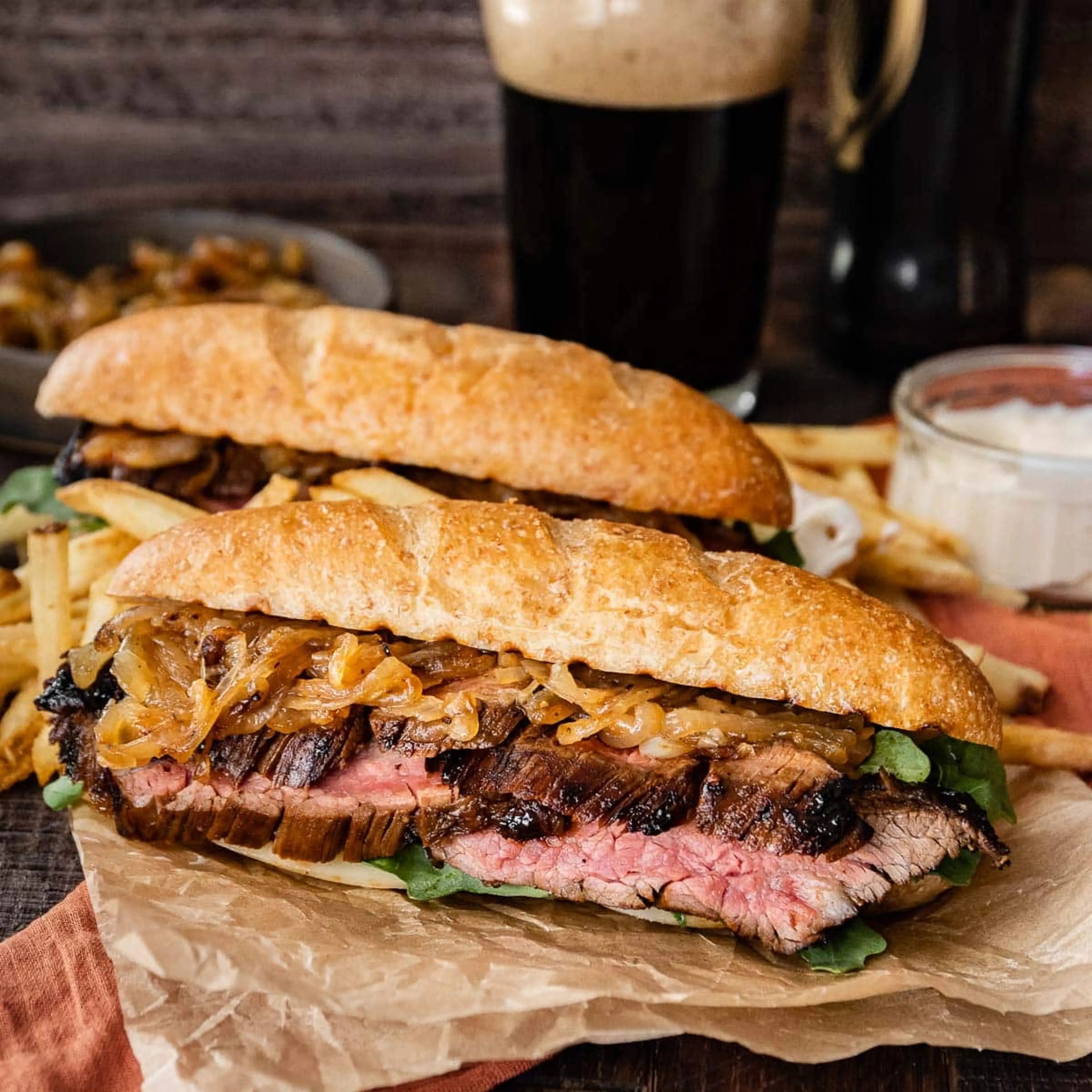 Steak Sandwich (with garlic aioli)