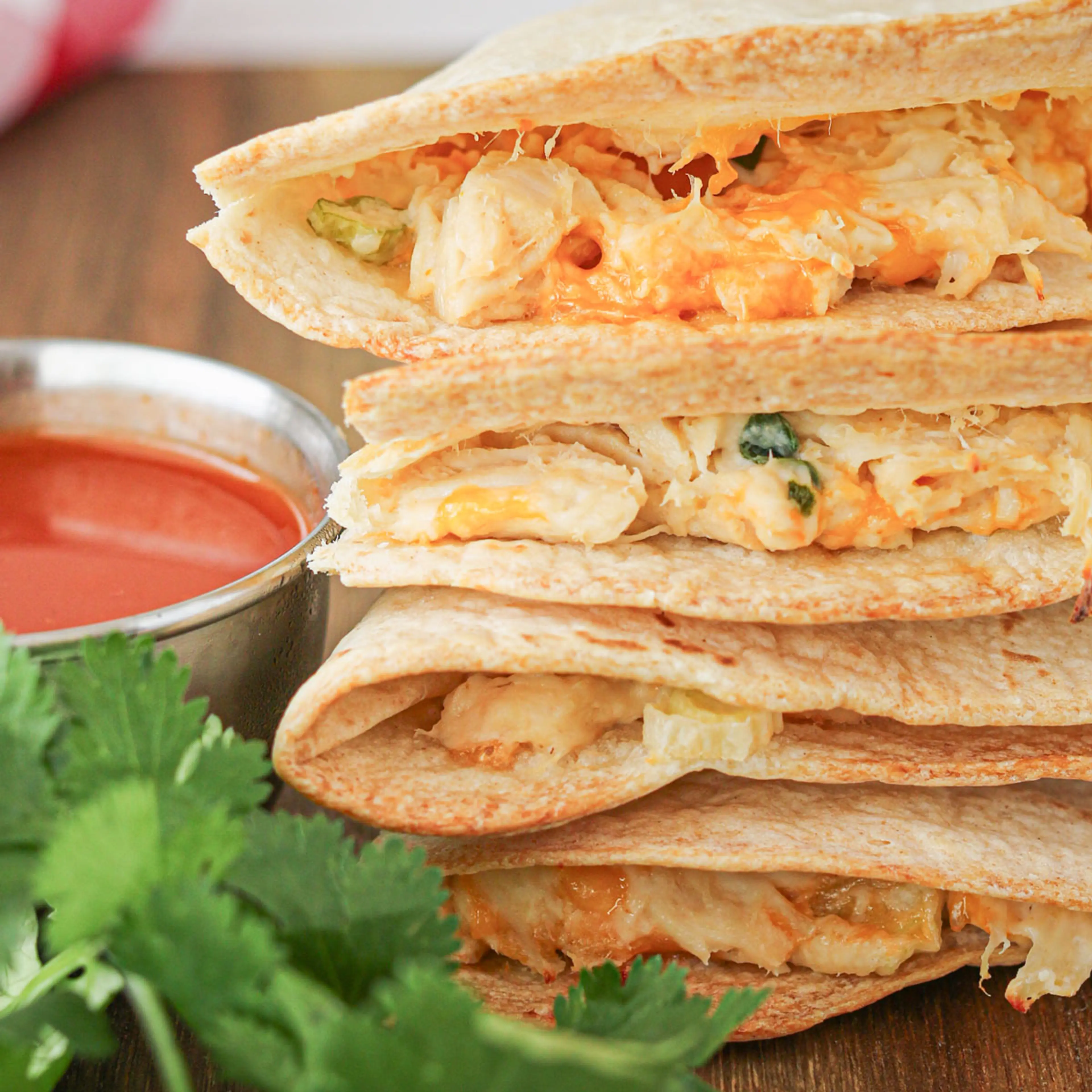 Buffalo Chicken Quesadillas