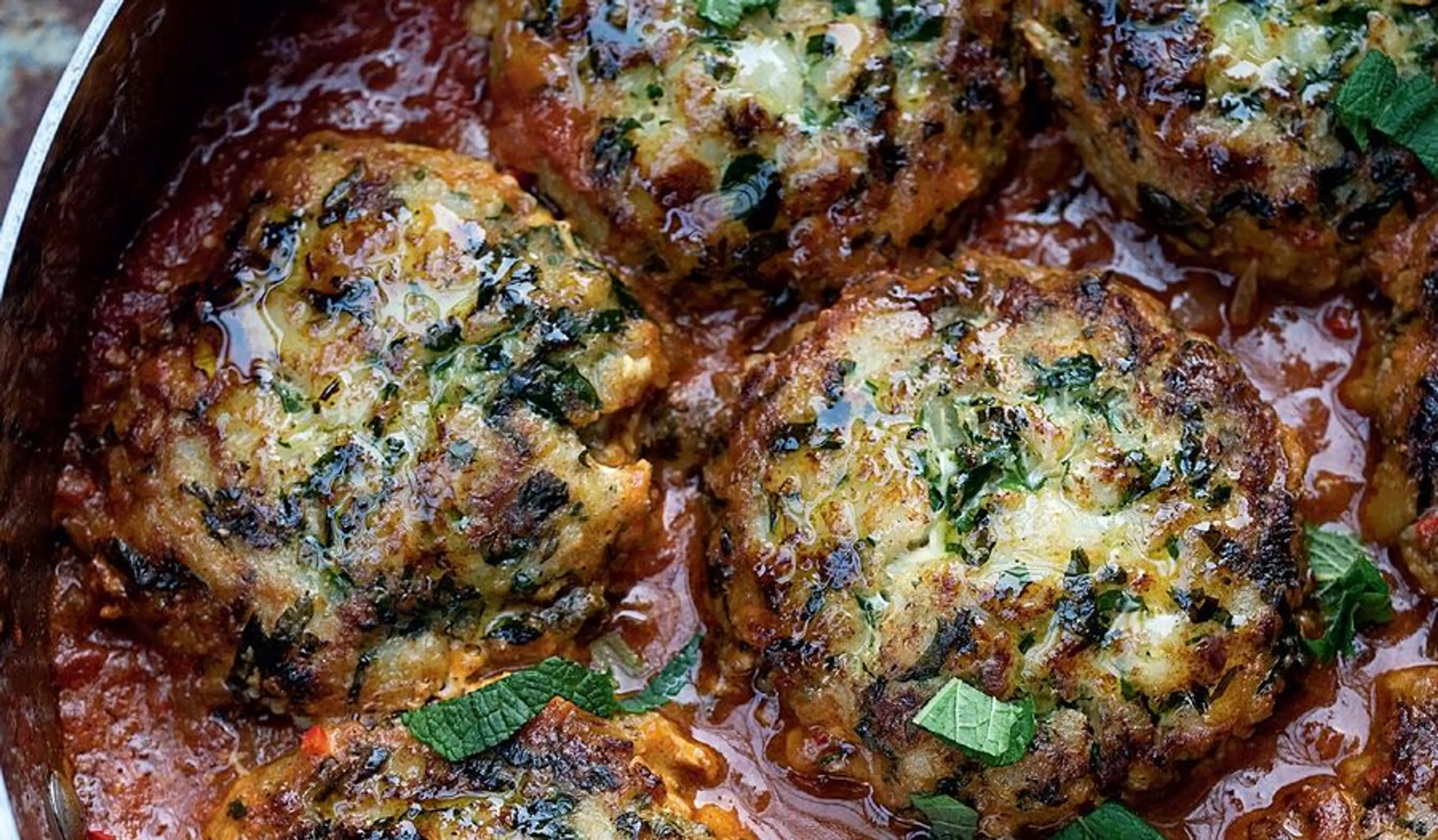 Cod Cakes in Tomato Sauce