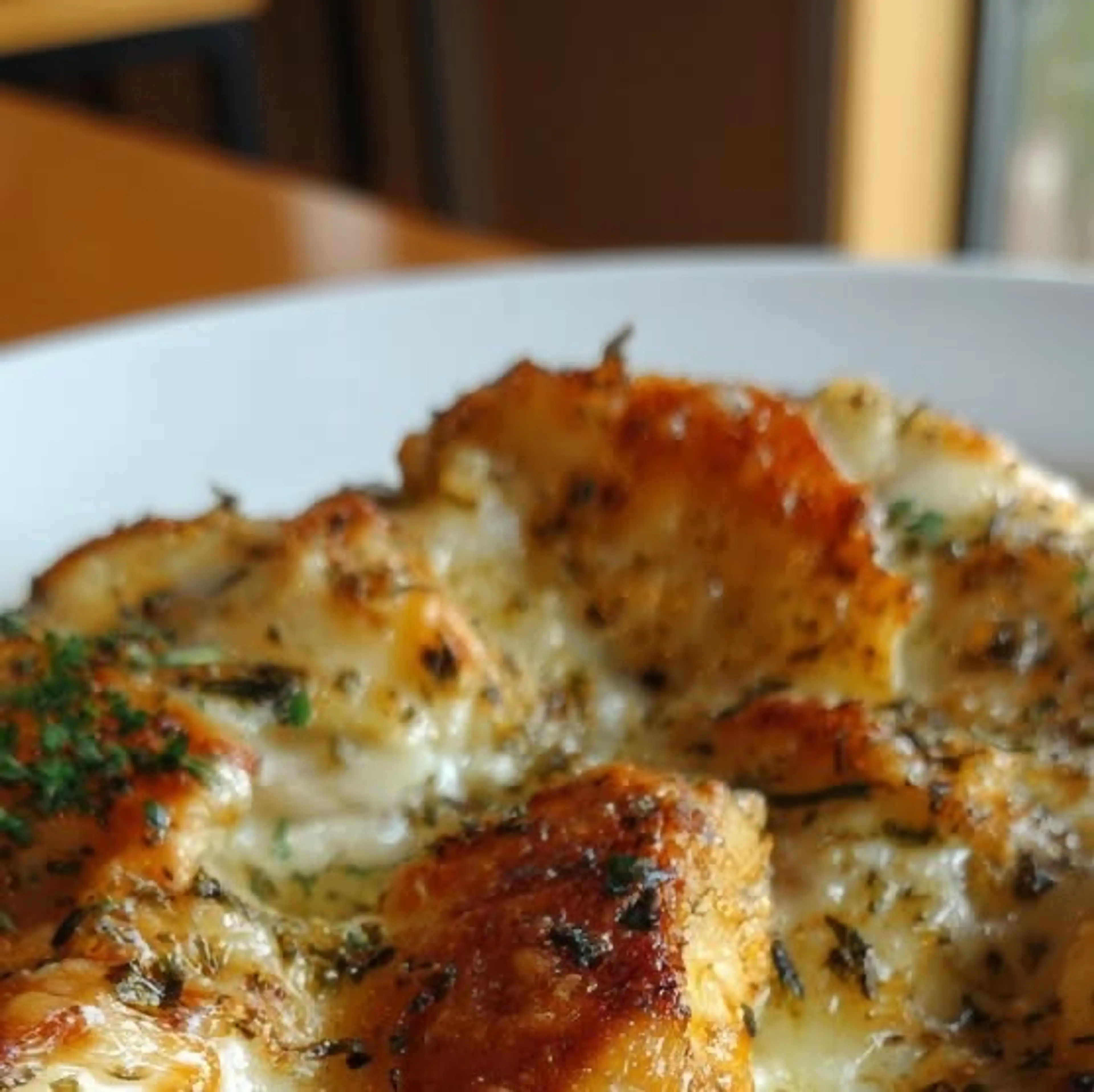 Garlic Chicken Cottage Bake – Creamy, Low-carb & Comforting