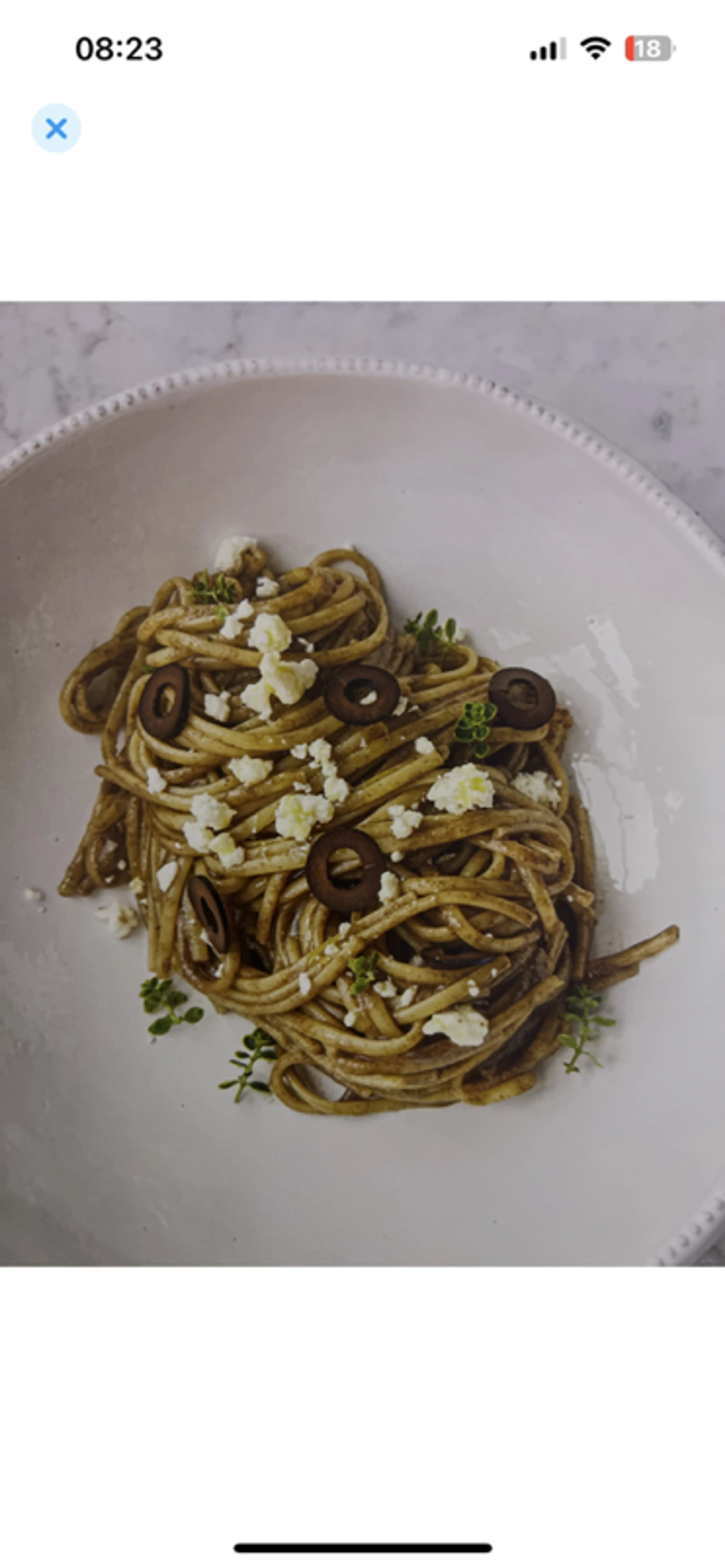 PASTA MET ZWARTE OLIJVEN