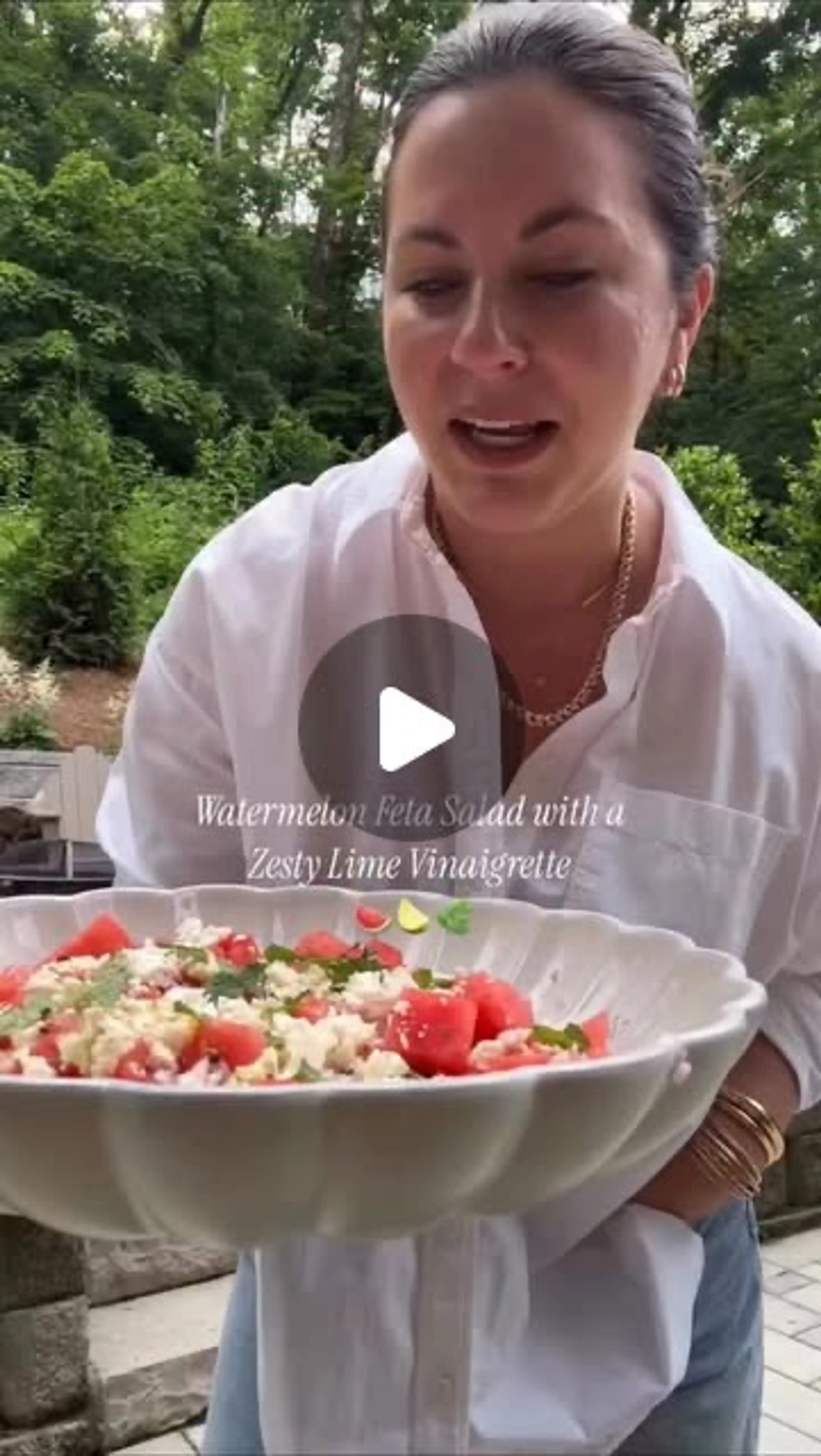 Watermelon Feta Salad with a Zesty Lime Vinaigrette