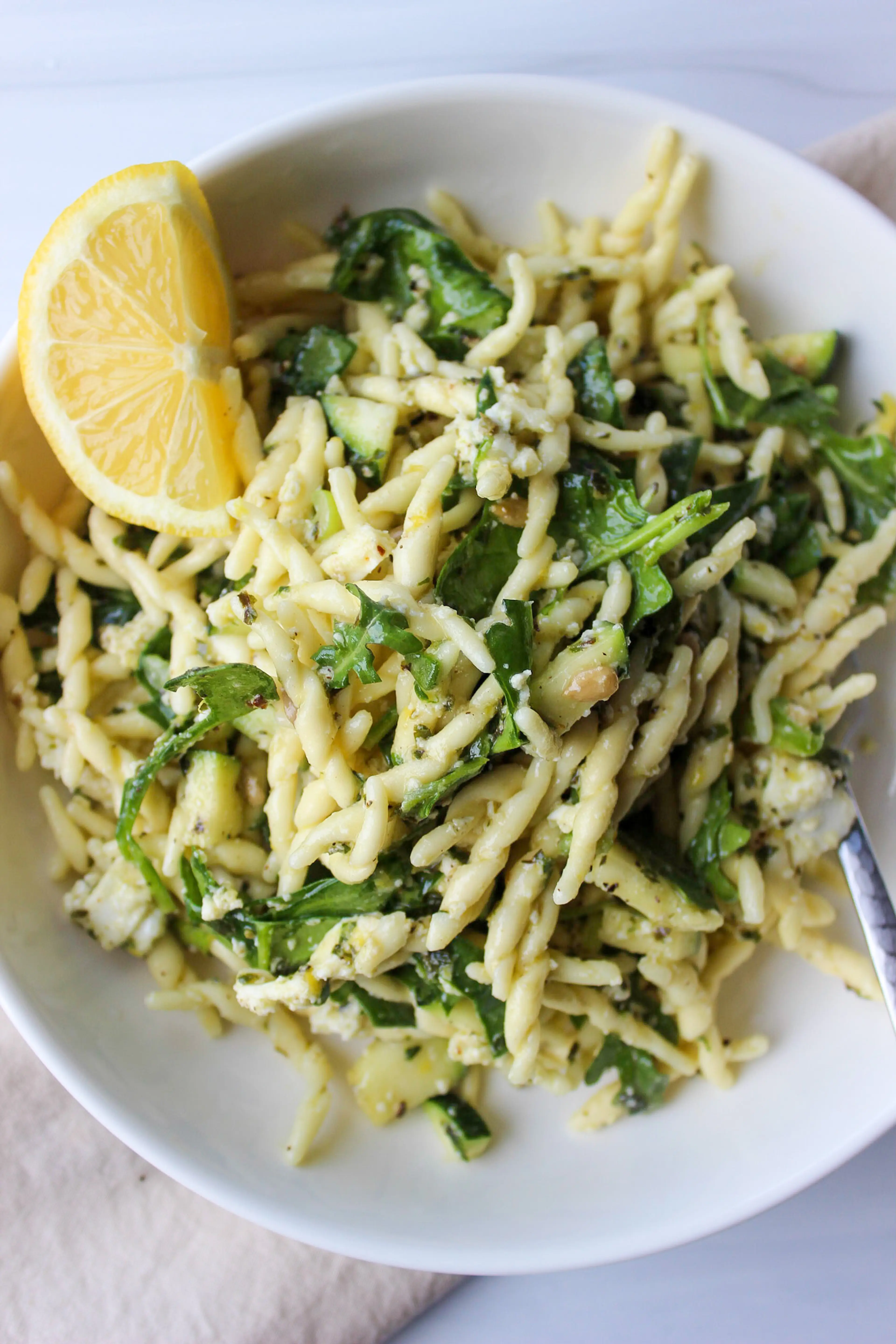 Lemon-Basil Zucchini Pasta Salad