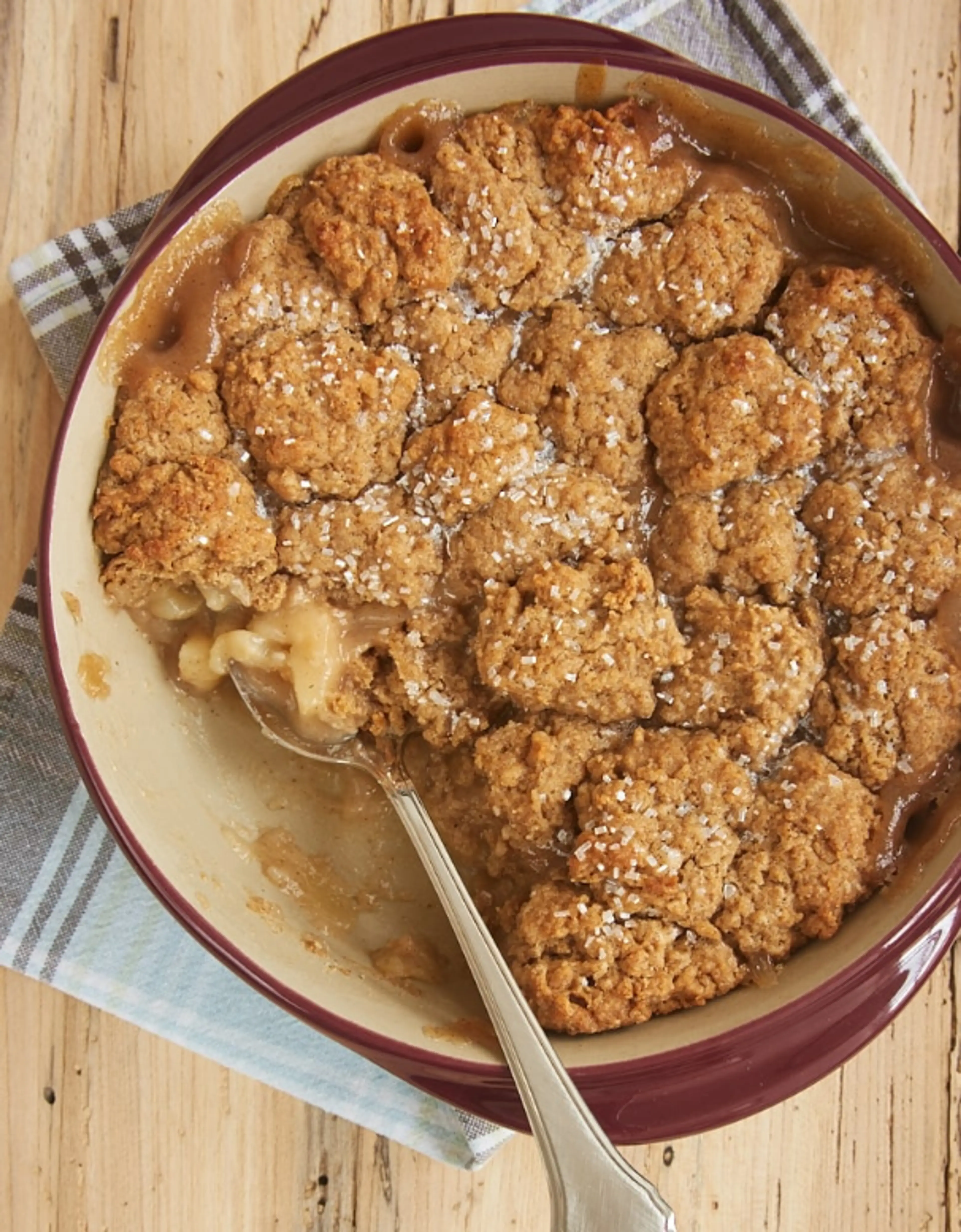 Autumn Spice Pear Cobbler