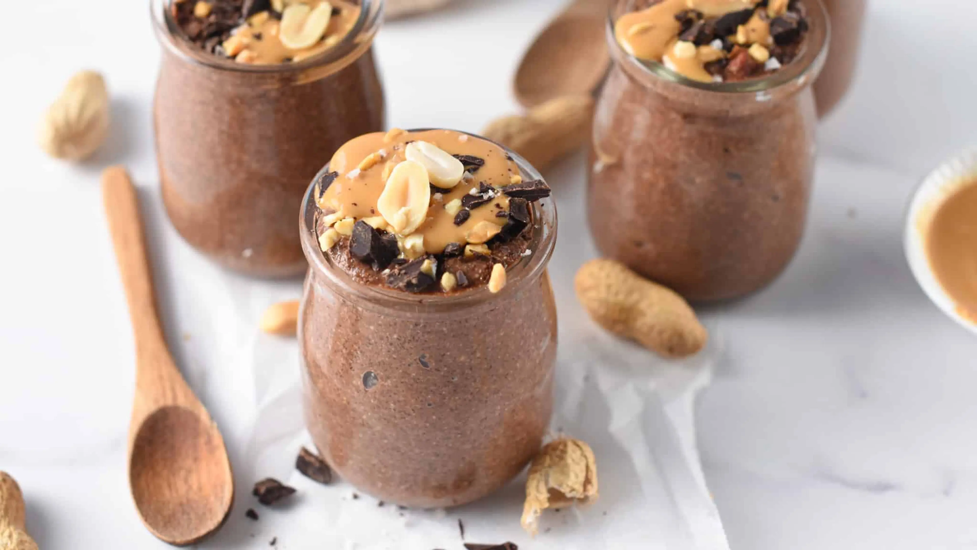 Chocolate Peanut Butter Chia Pudding