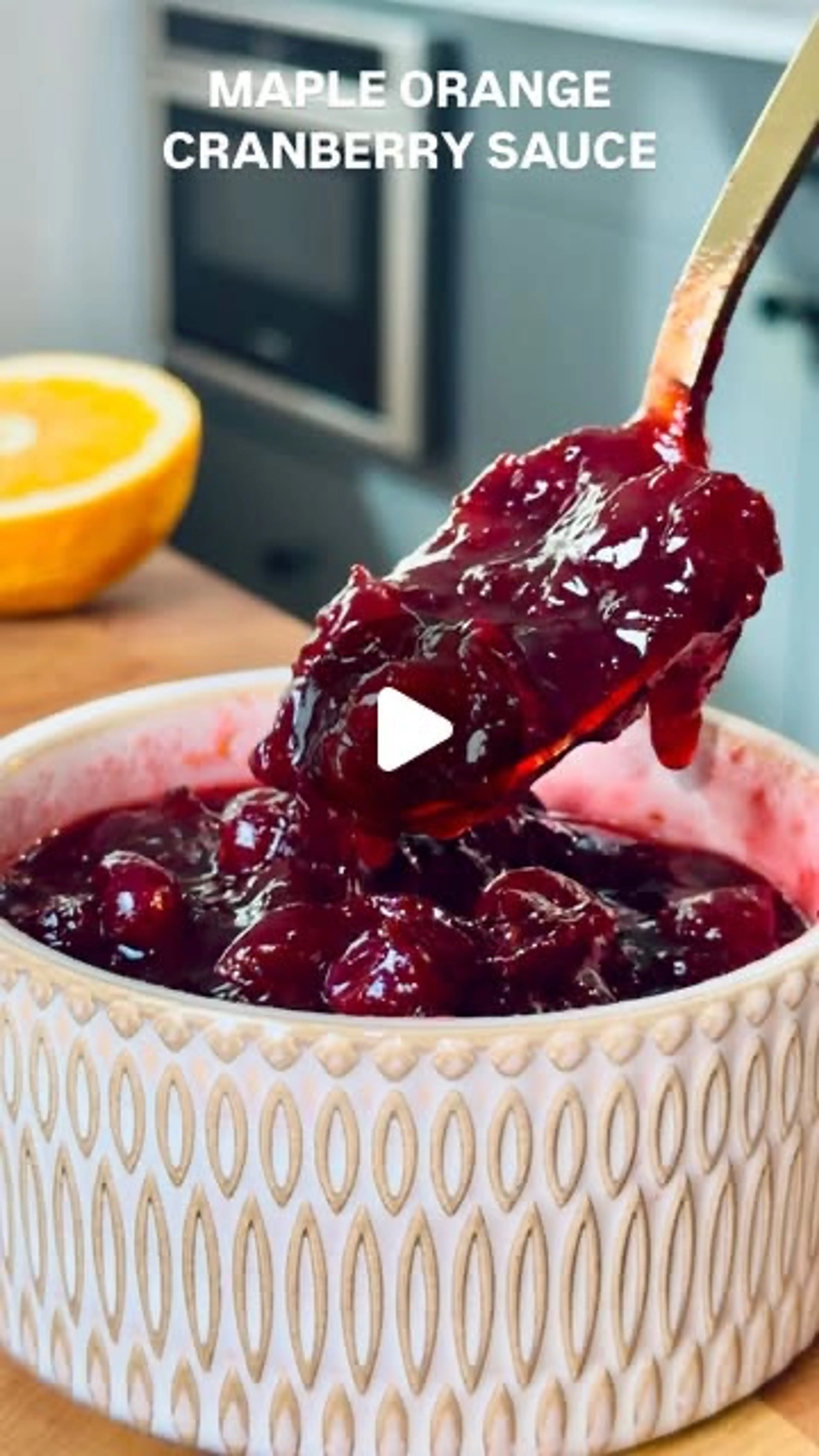 Maple-sweetened Cranberry Sauce