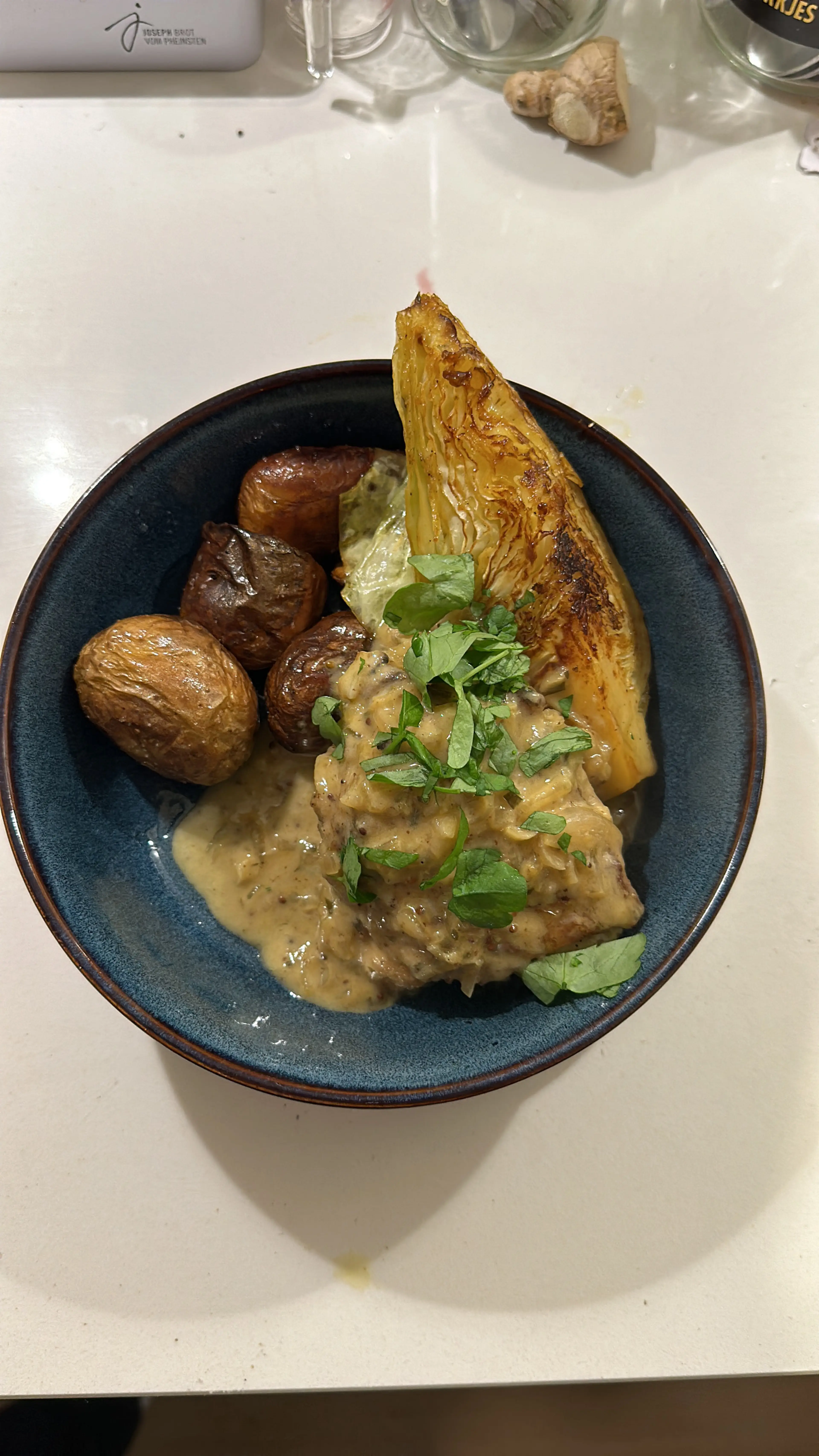 Mustard-Braised Chicken