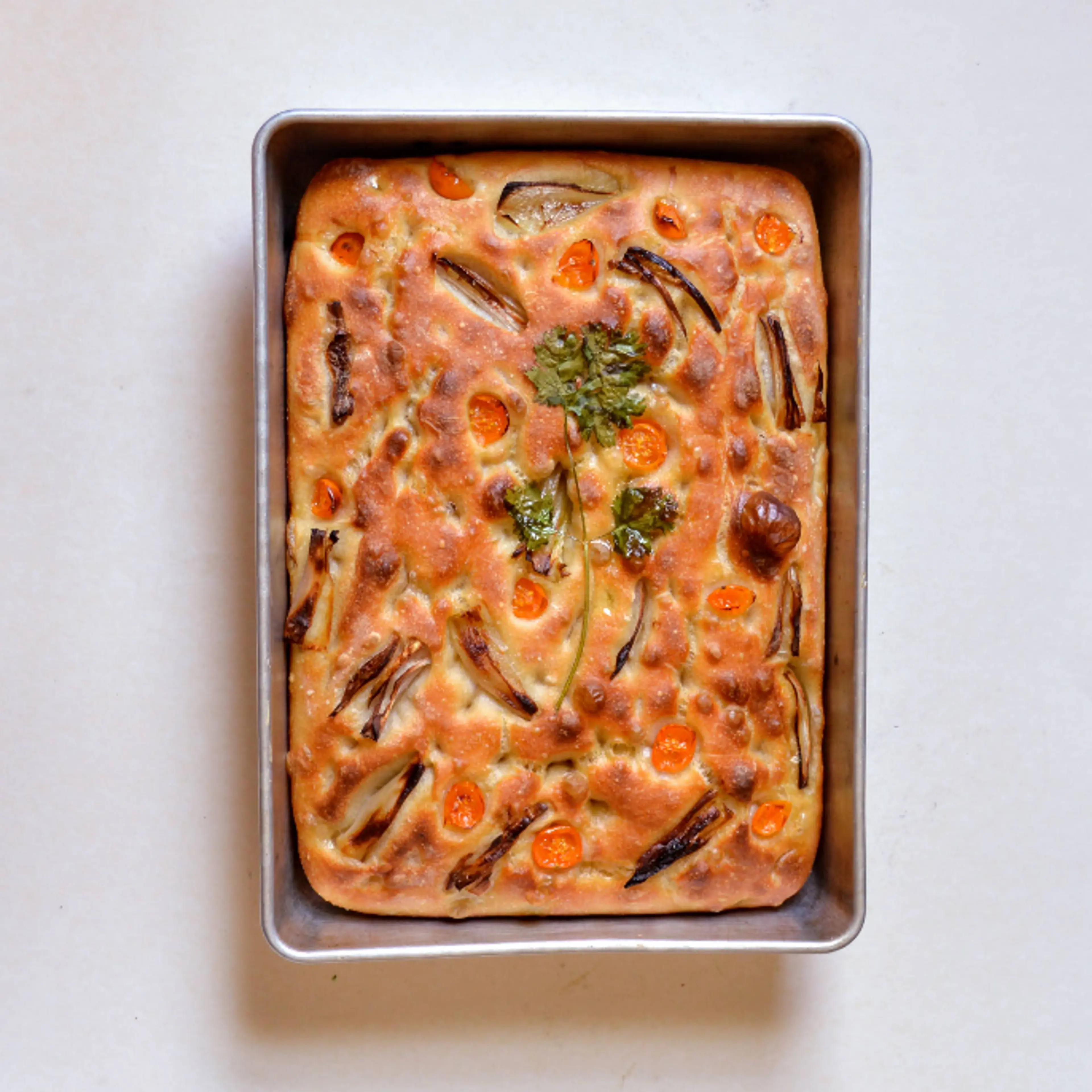 A Simple Sourdough Focaccia