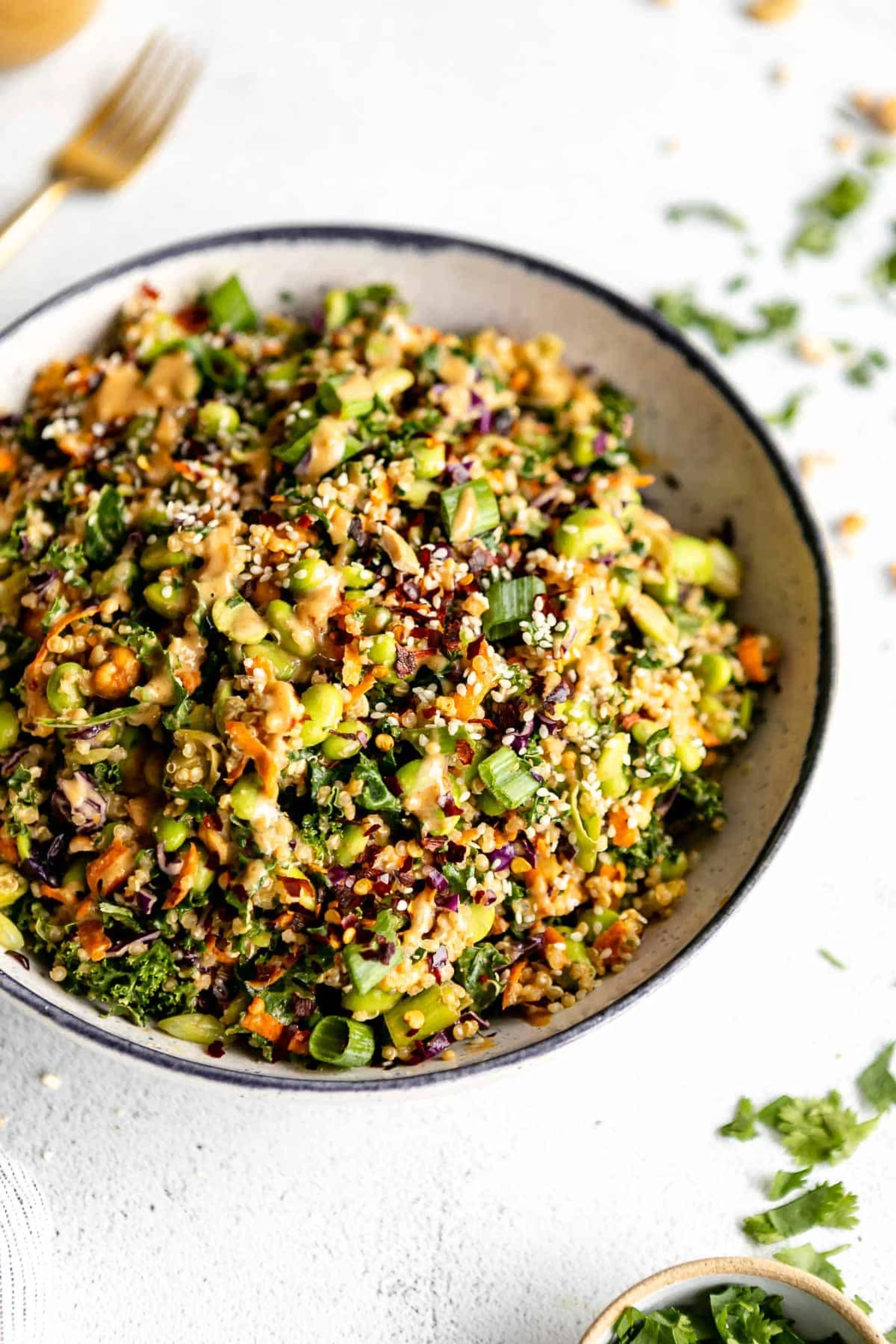 Asian Edamame Peanut Crunch Salad