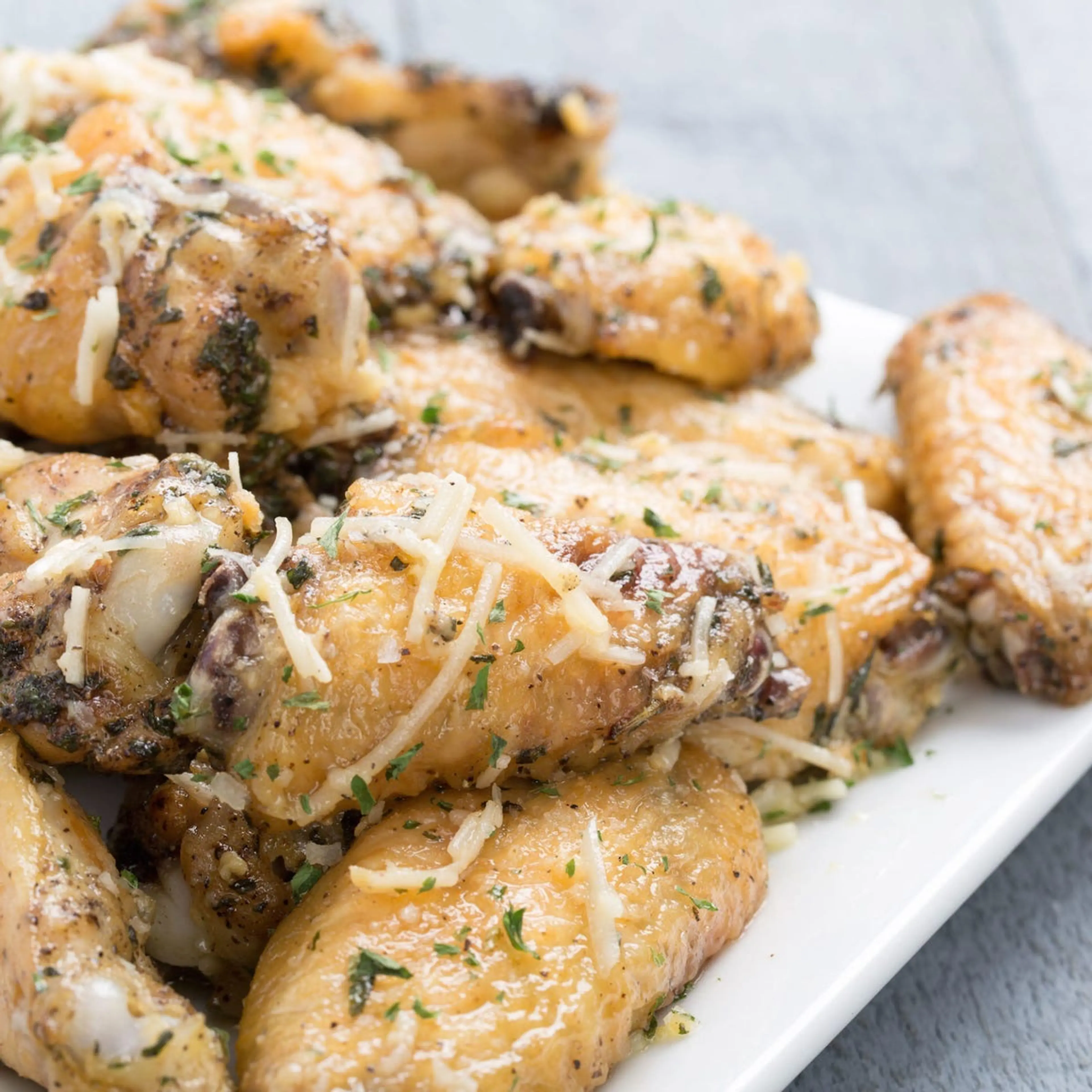 Slow-Cooker Parmesan-Garlic Chicken Wings