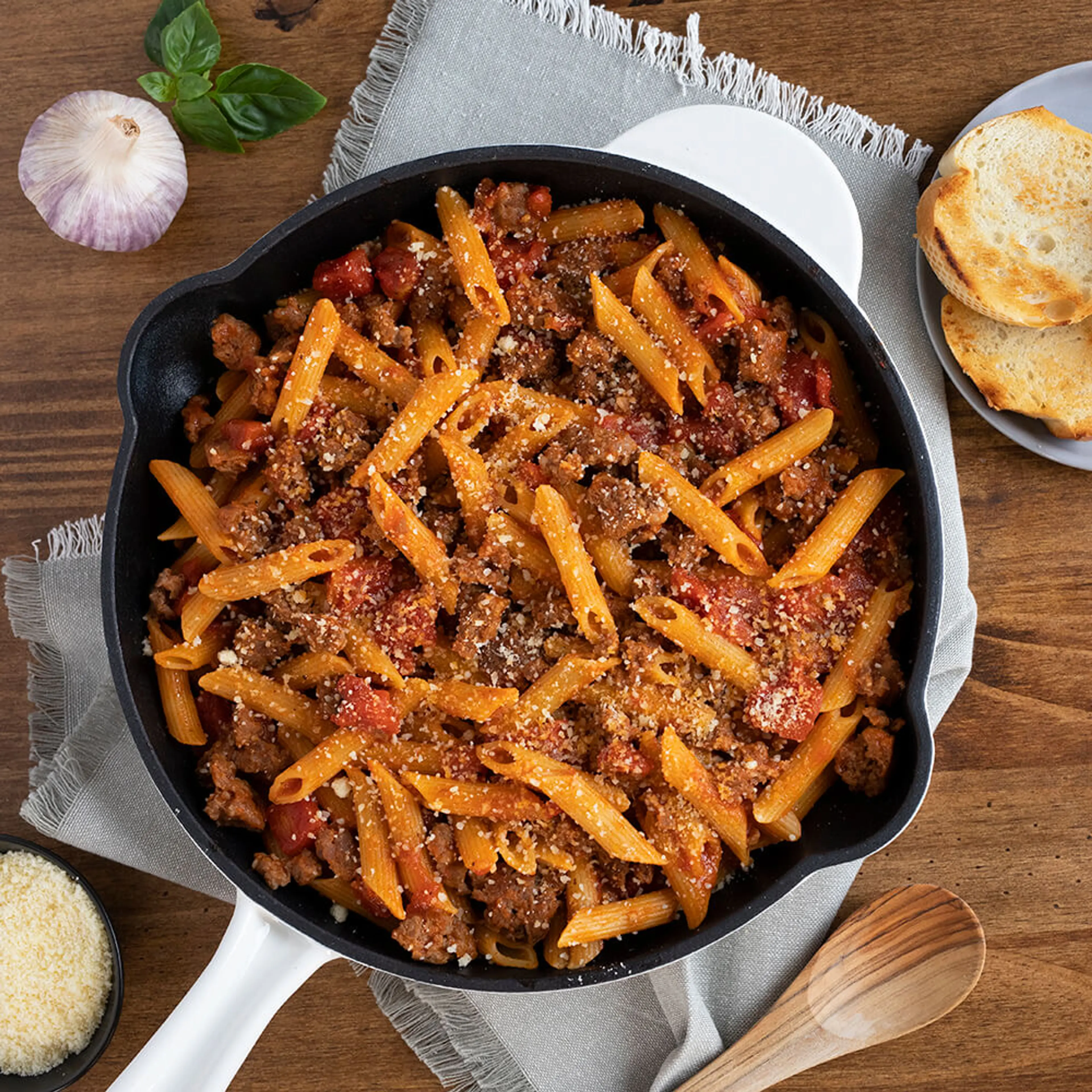 One-Skillet Italian Sausage Pasta