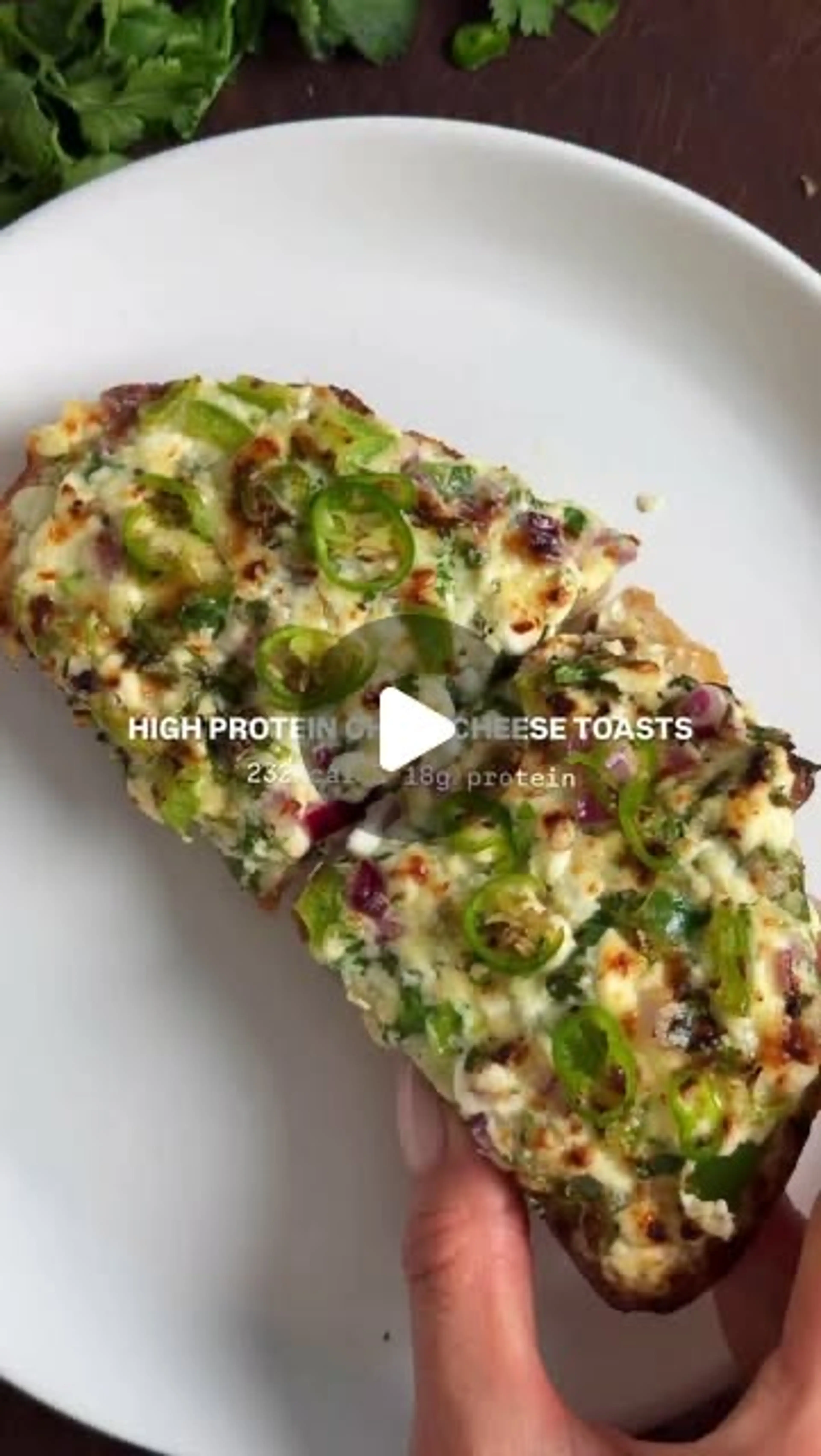 High Protein Chilli Cheese Toasts