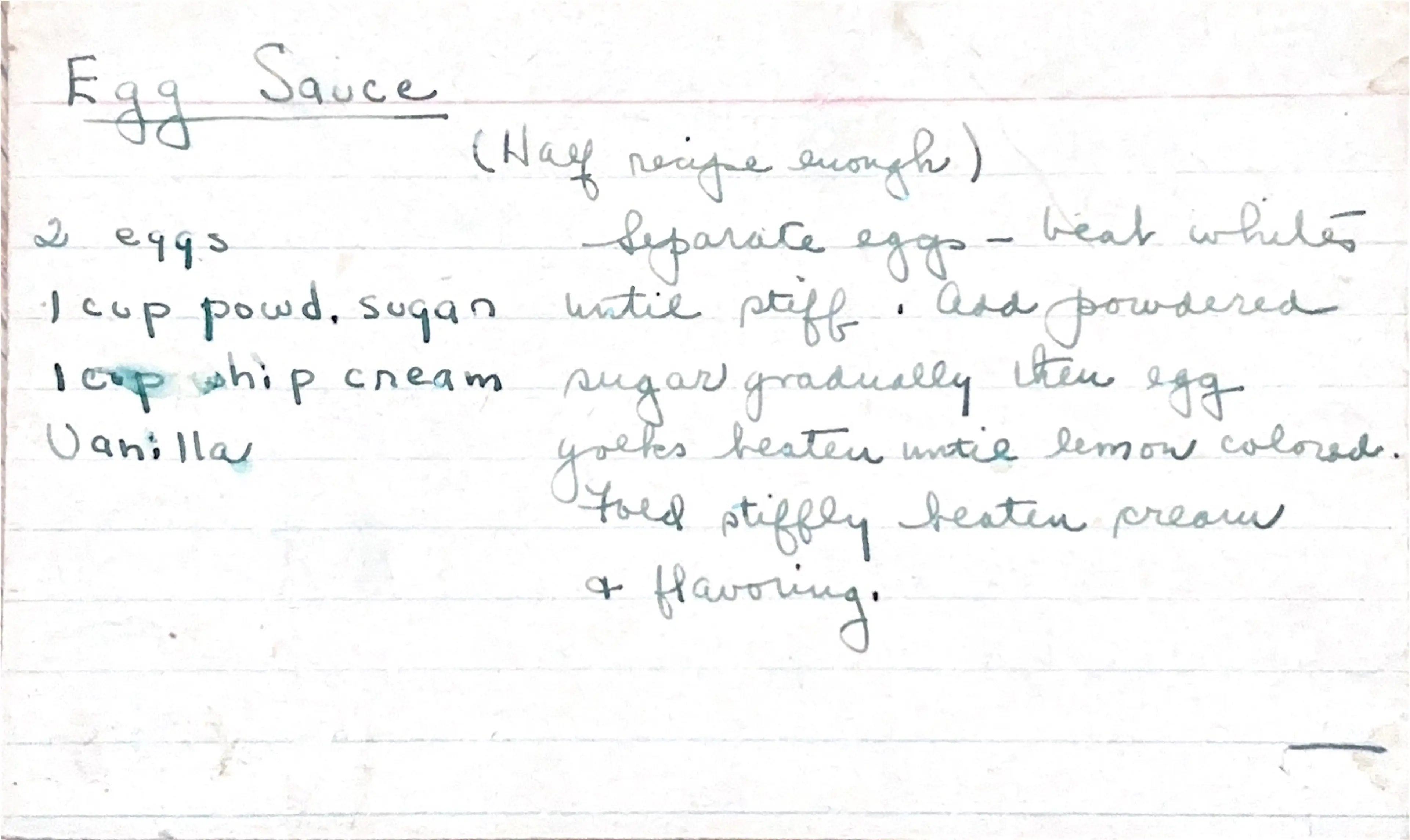 Egg Sauce
