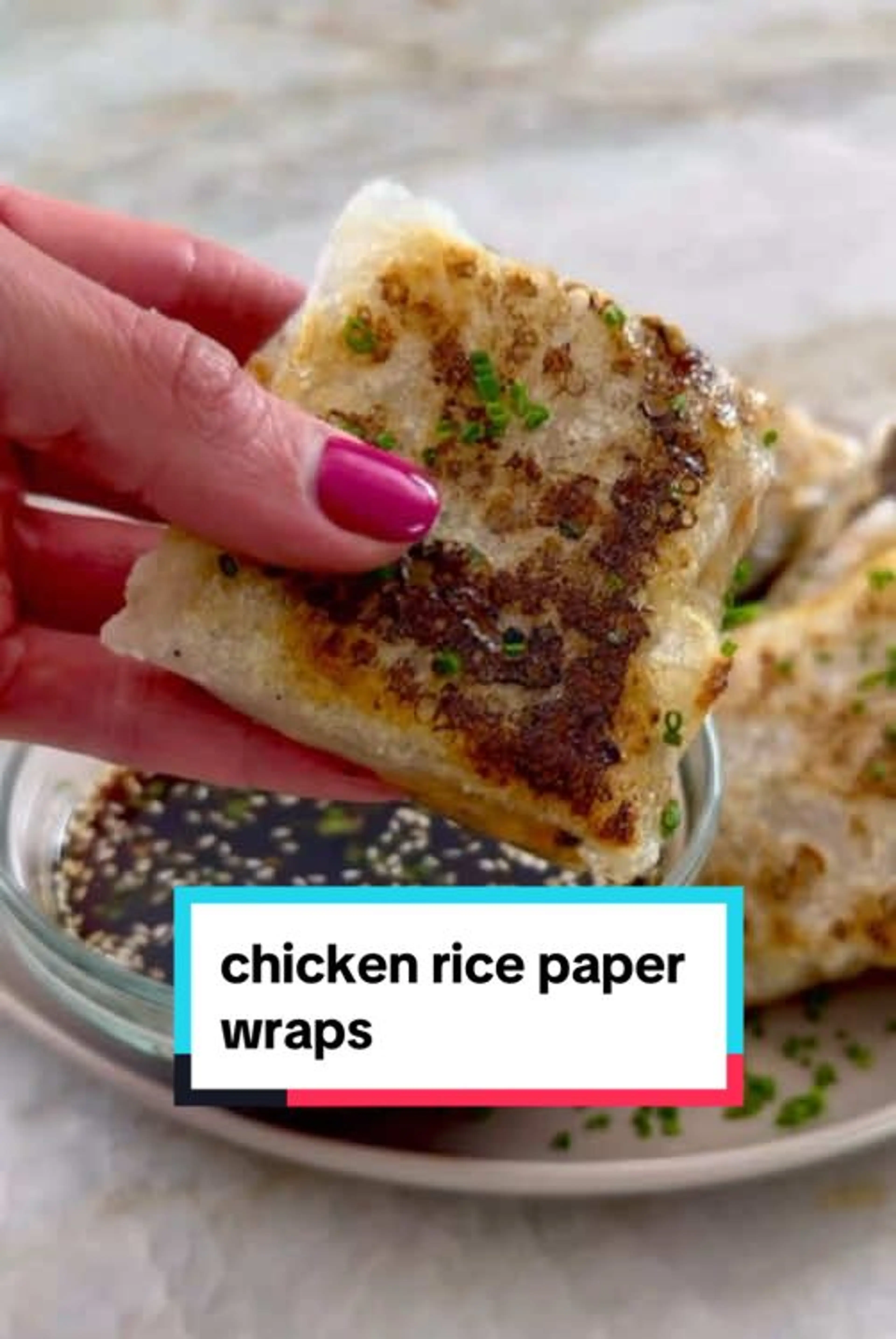 Crispy Chicken & Veggie Rice Paper Wraps