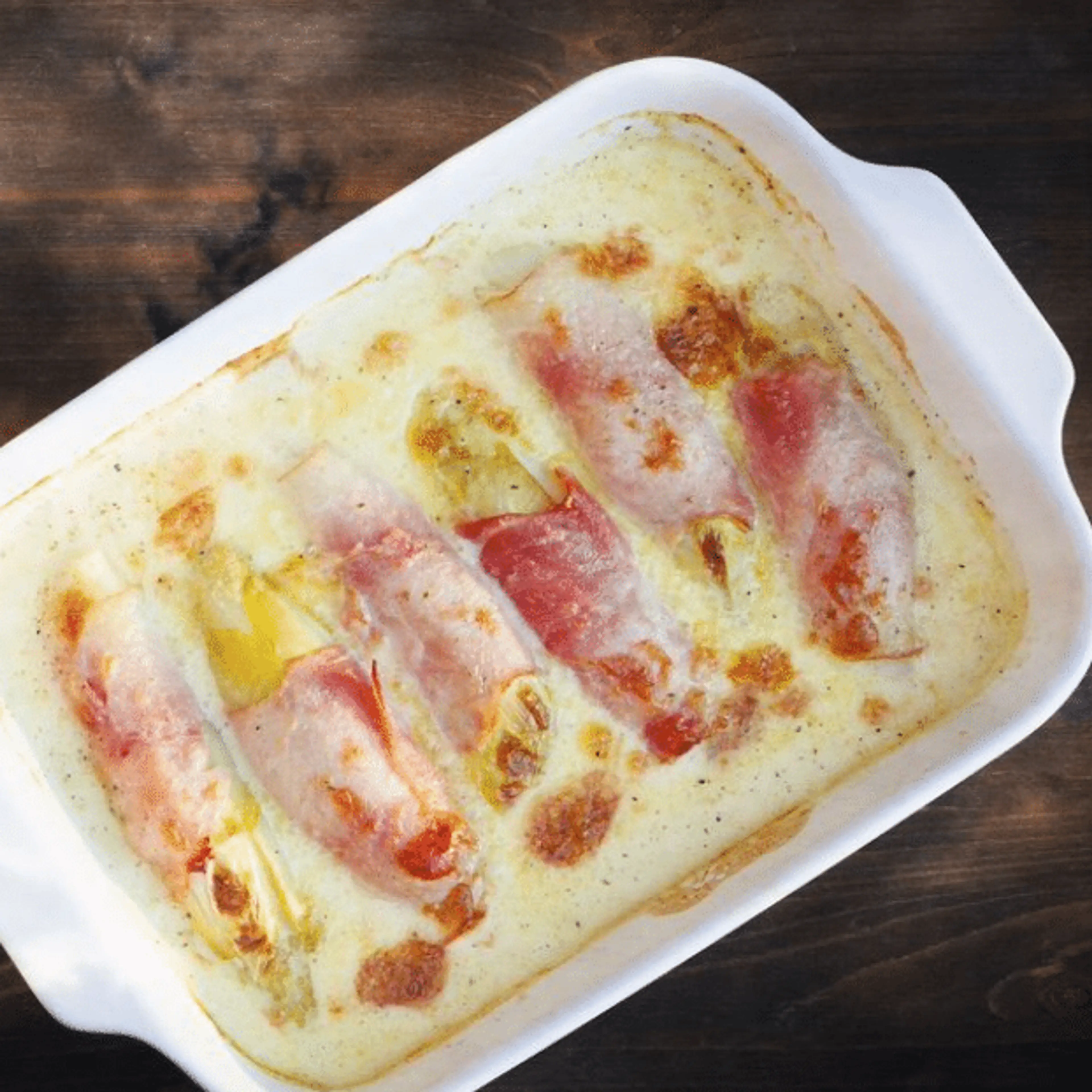 Recette d'endives au jambon légères