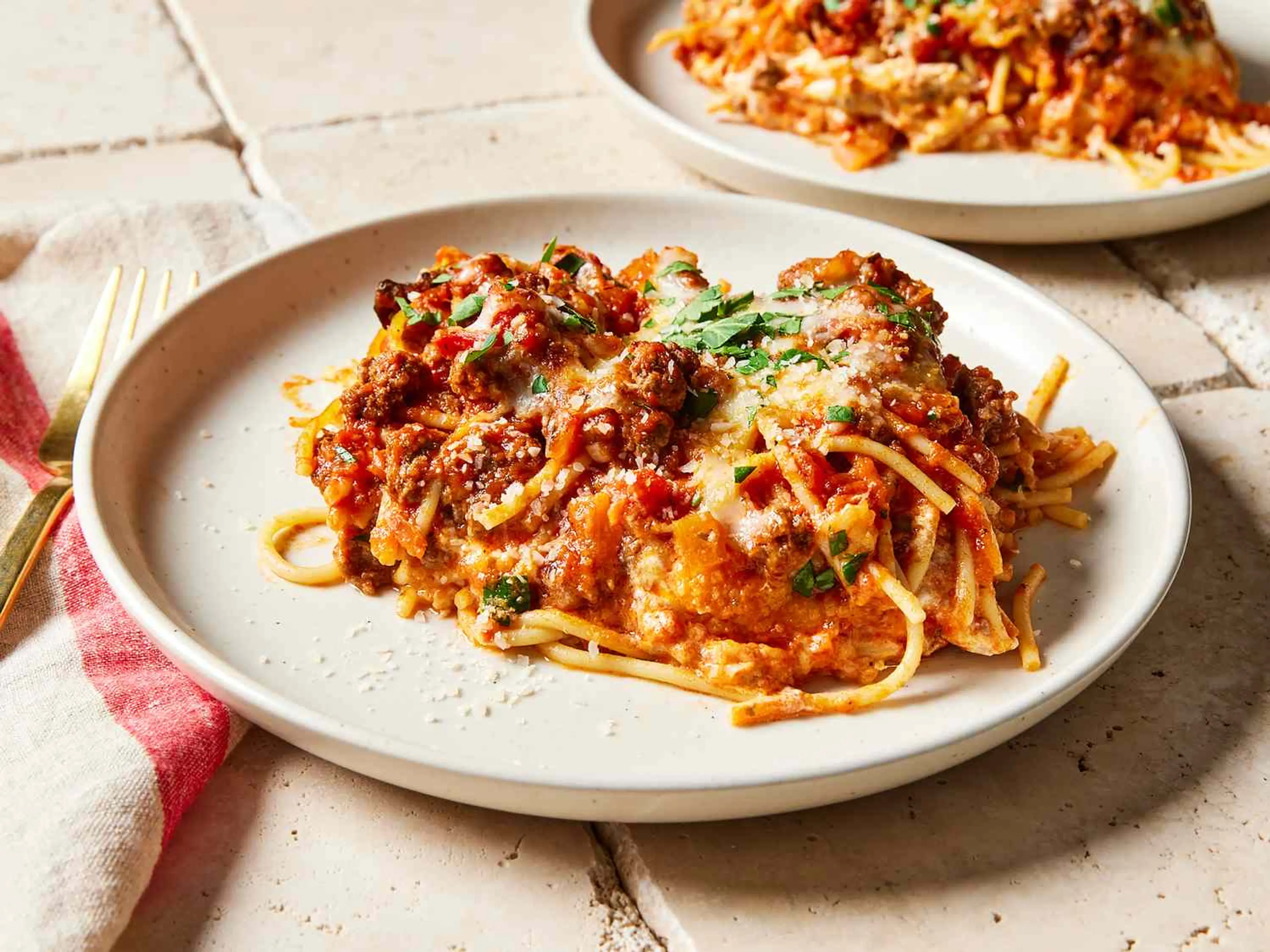 The Best Spaghetti Casserole