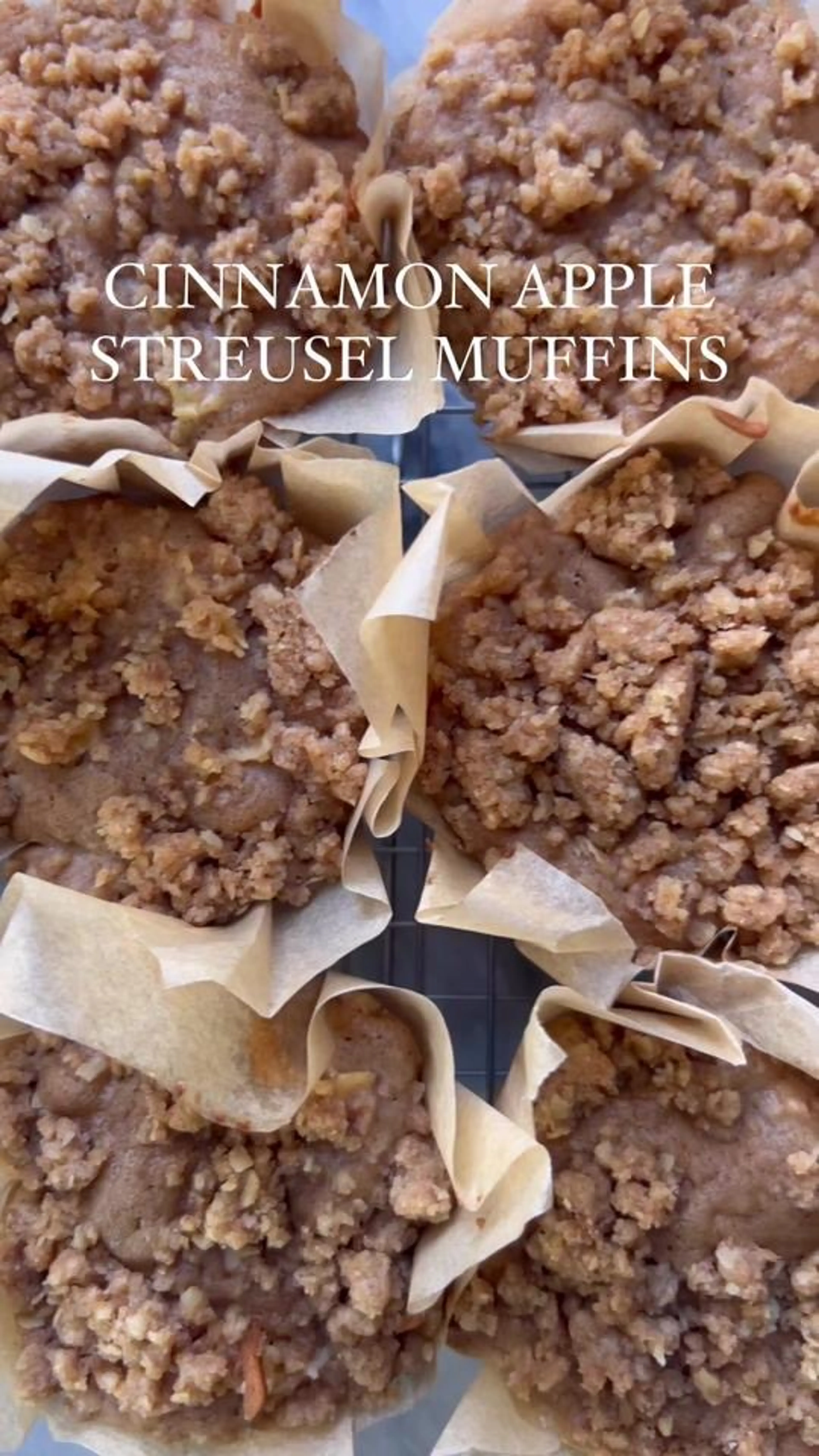 Cinnamon Apple Streusel Muffins