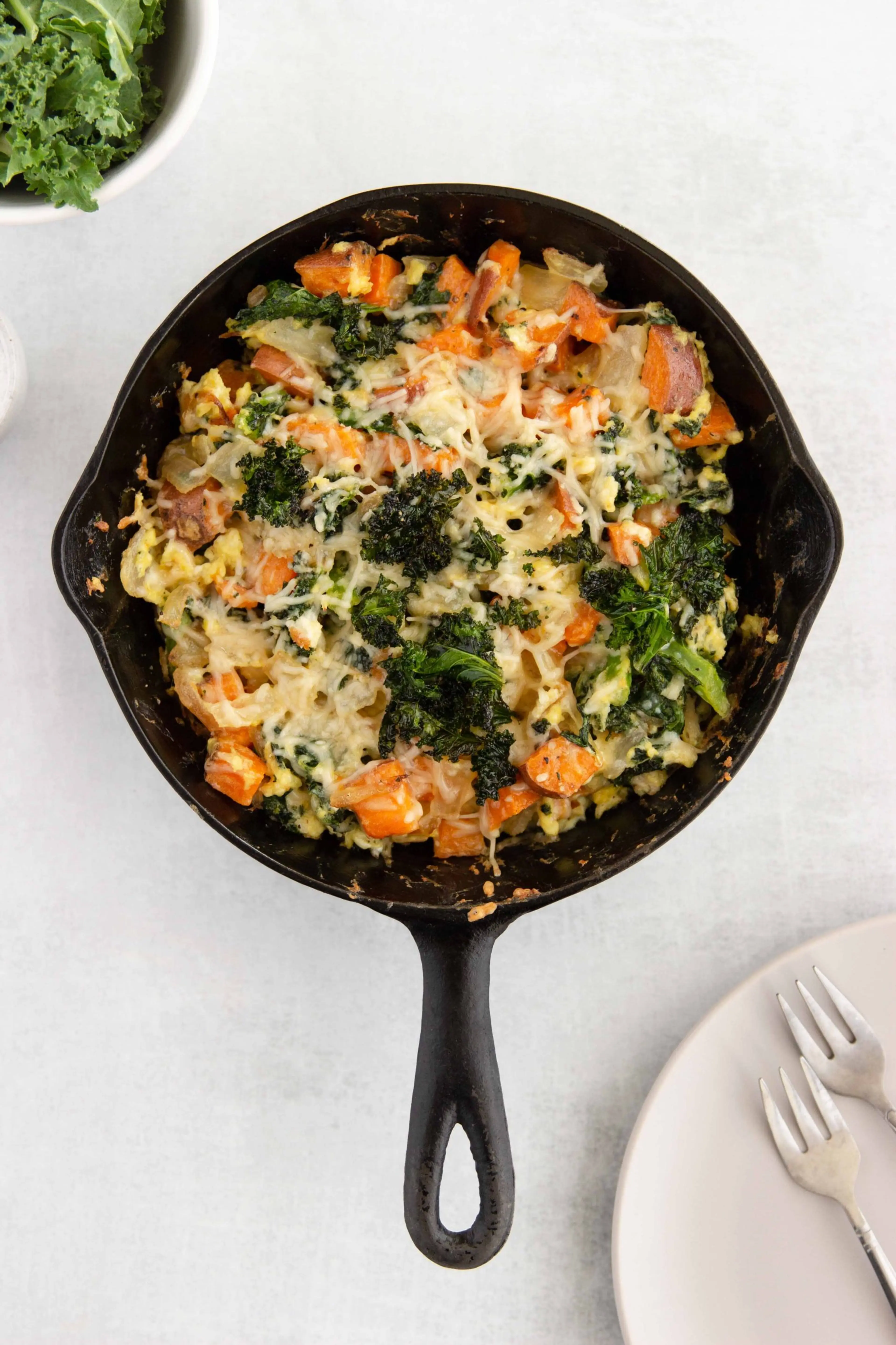 sweet potato and kale breakfast hash