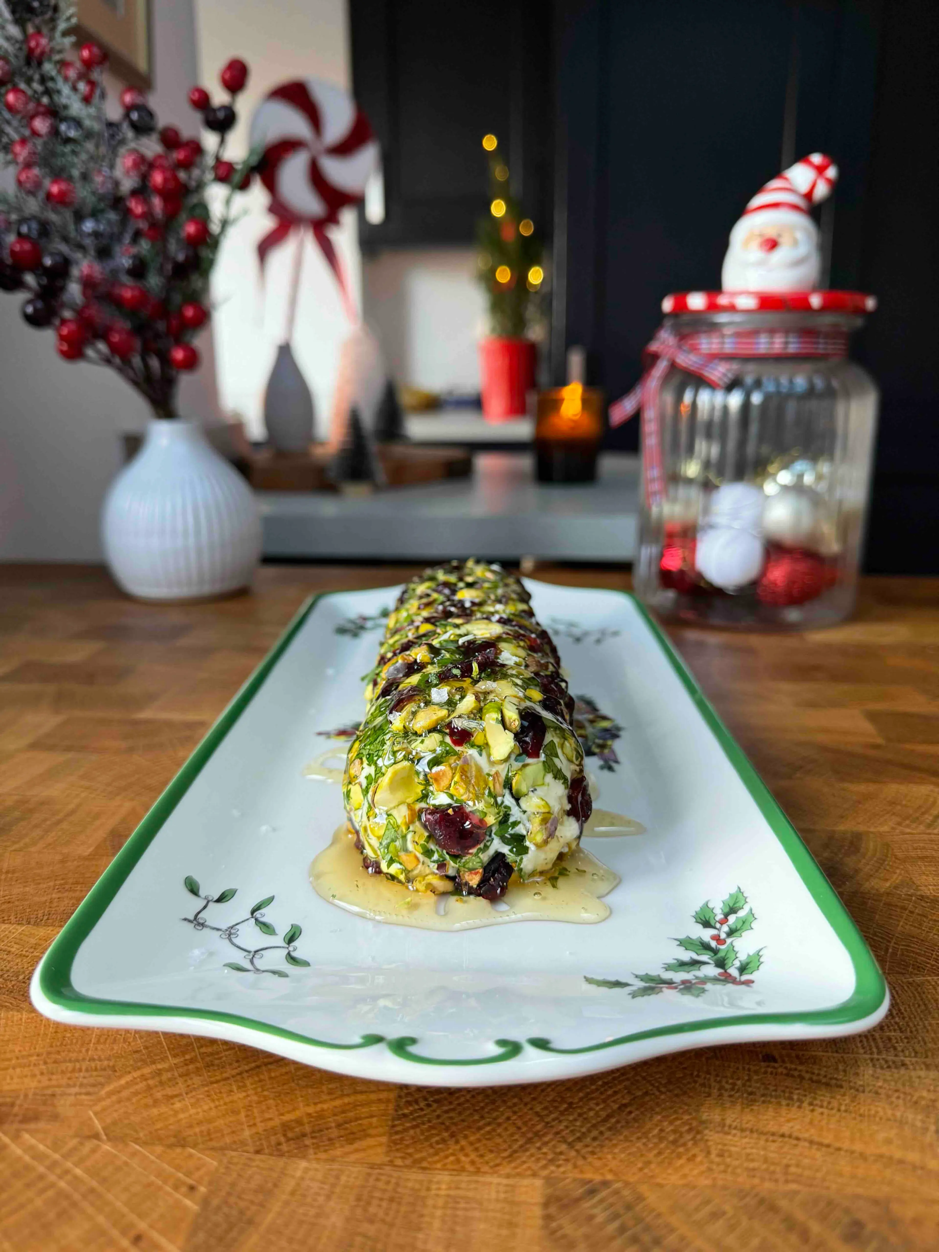 Honey Cranberry Cheese Log