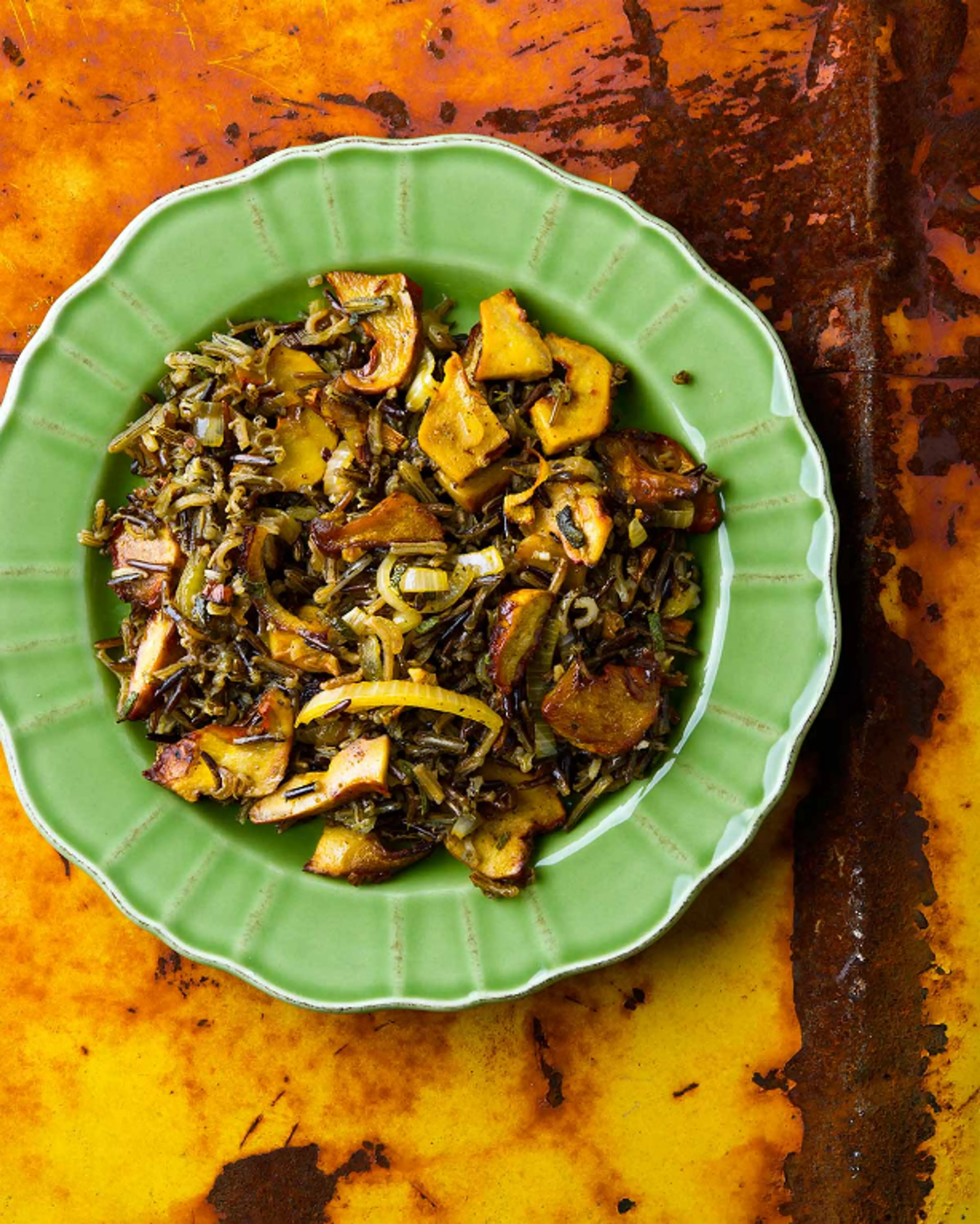 Wild Rice Salad with Mushrooms