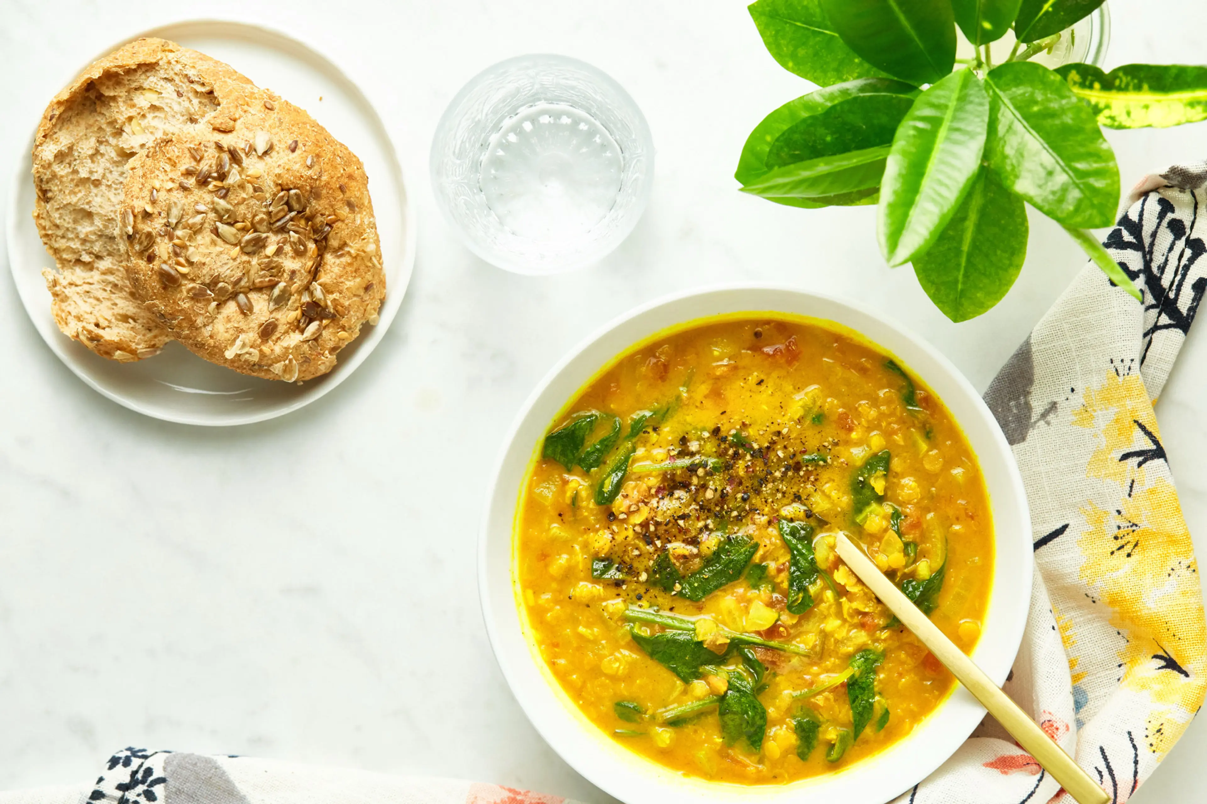 Glowing Spiced Lentil Soup