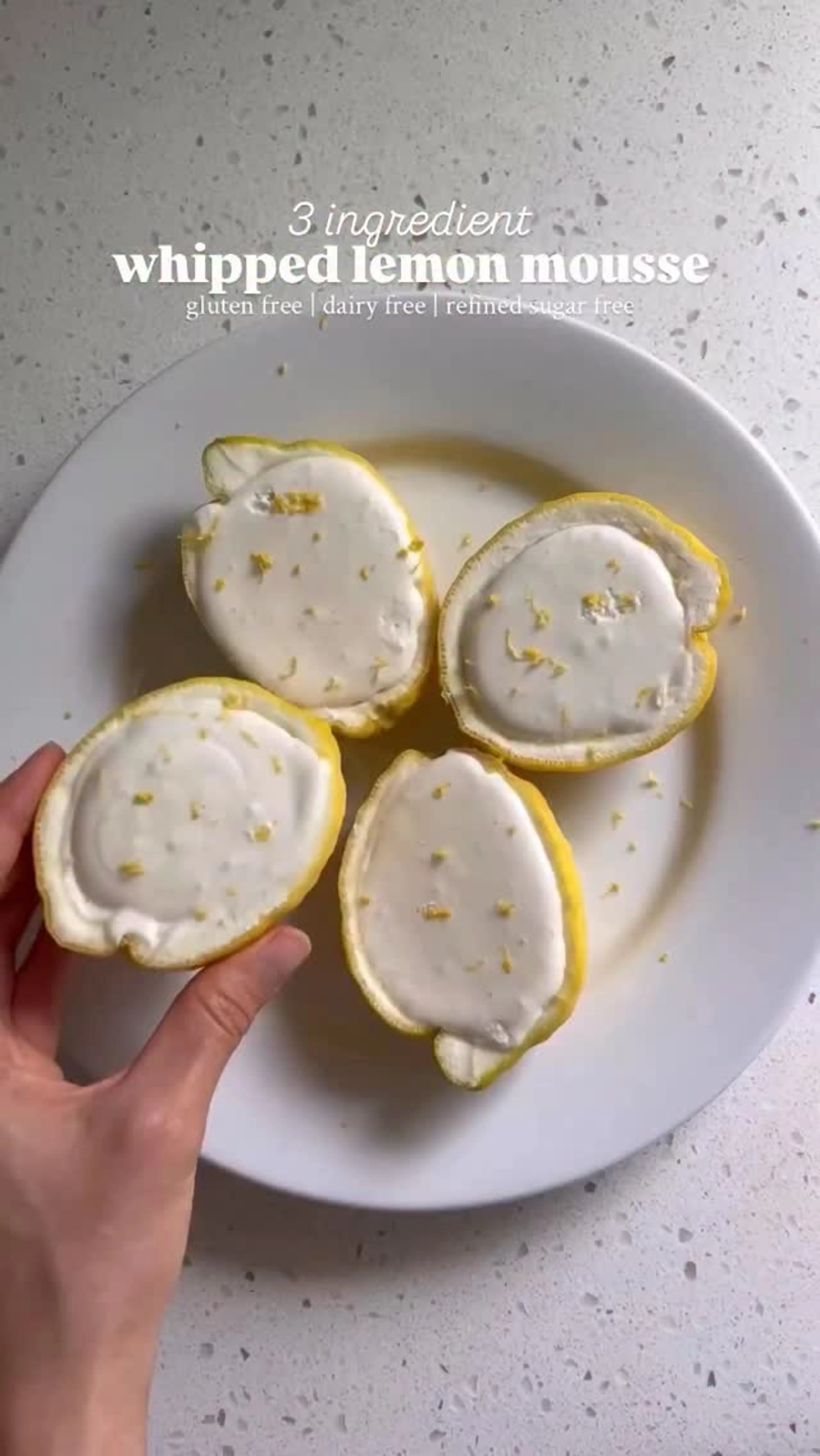 3-ingredient Whipped Lemon Mousse