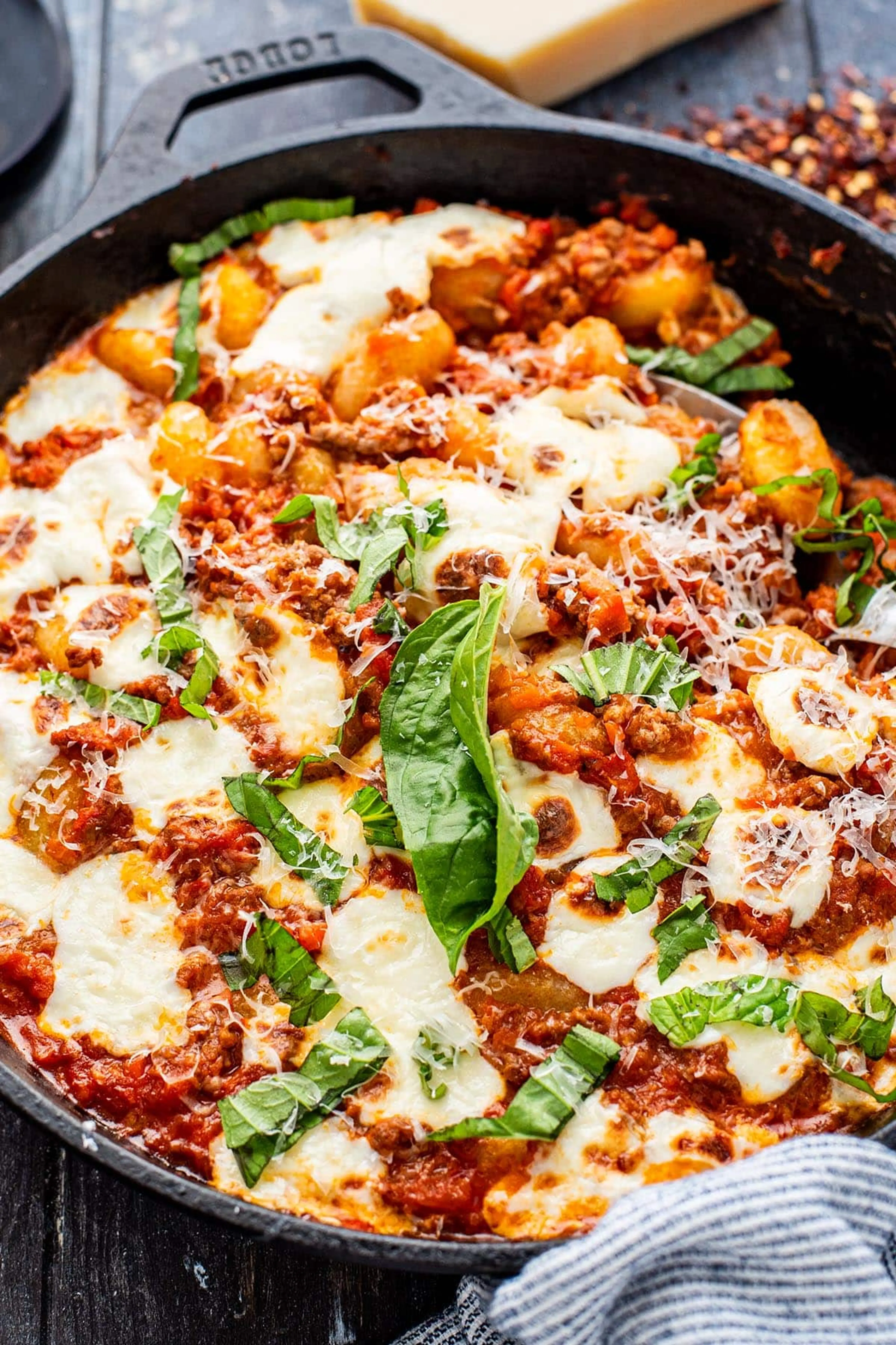 Baked Gnocchi Bolognese