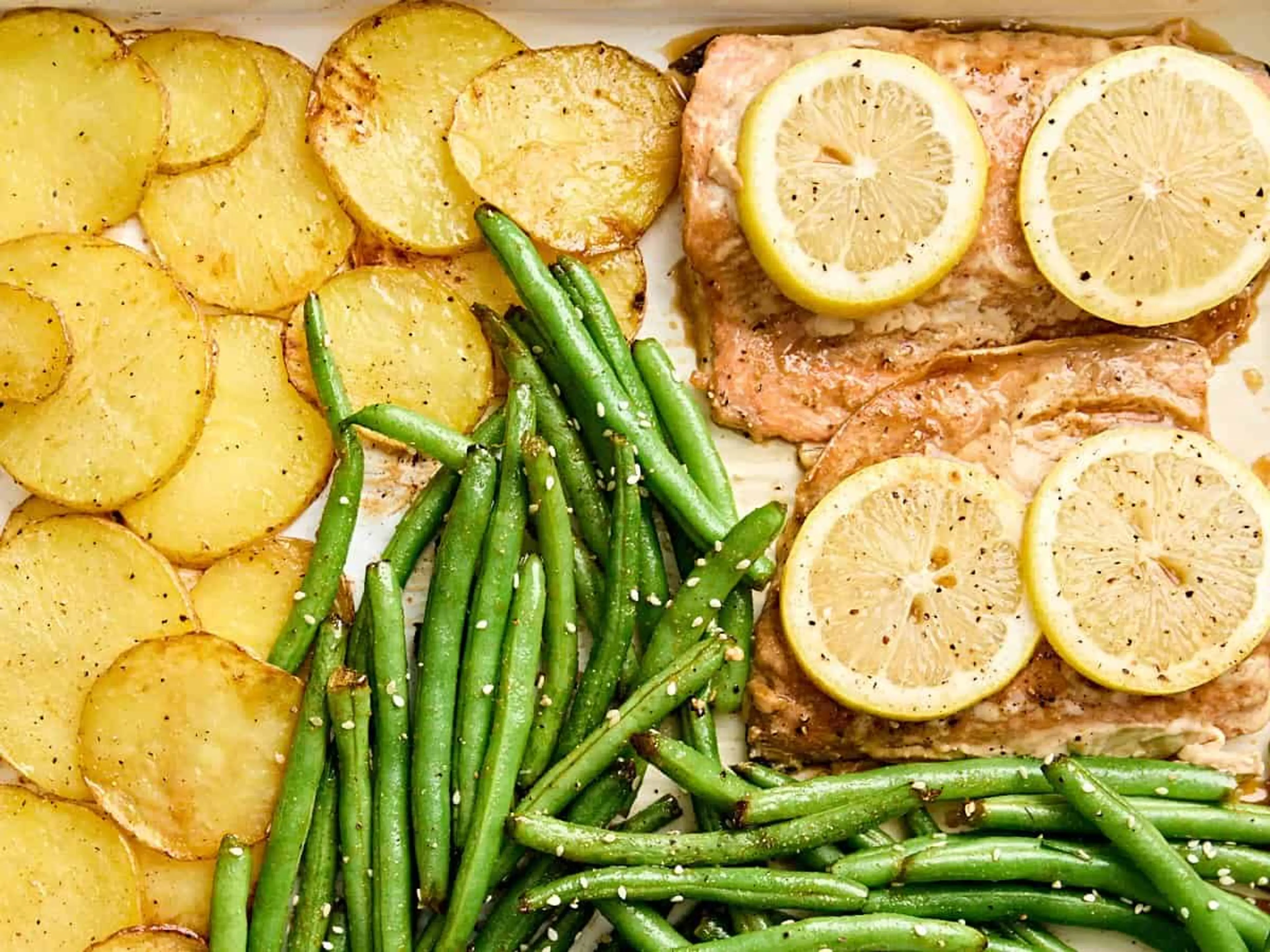 One Pan Salmon Dinner