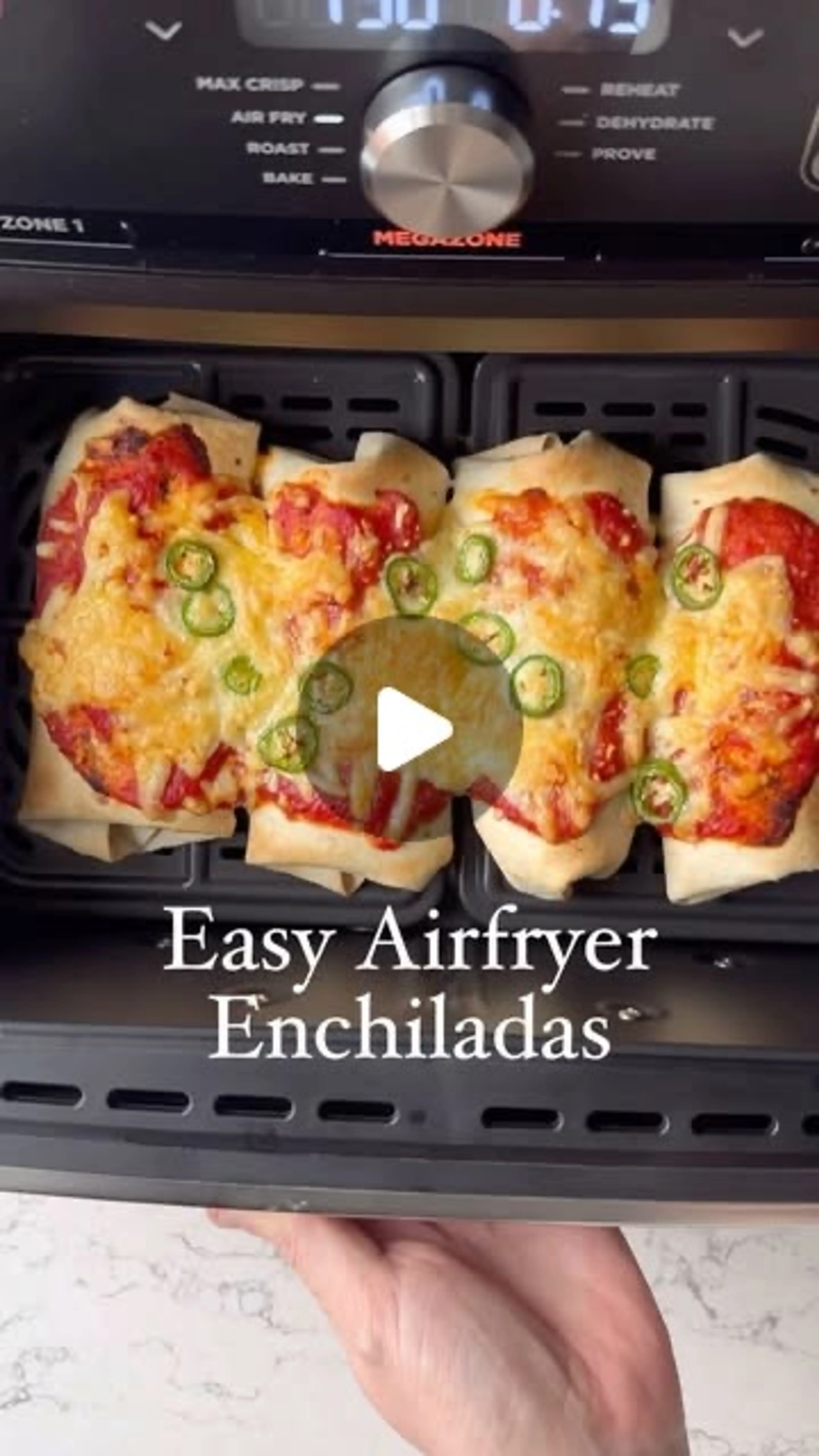 Airfryer Chilli Beef Enchiladas