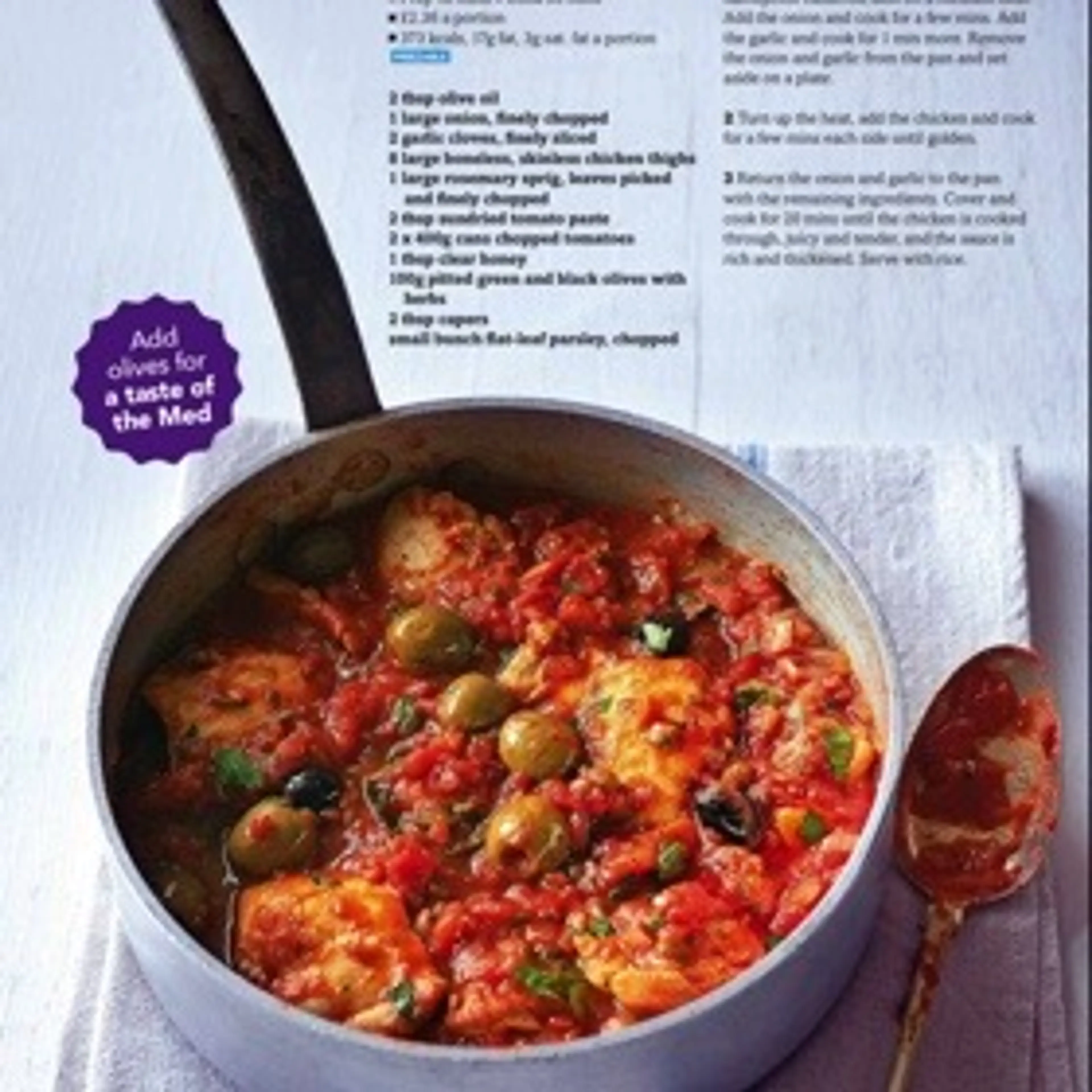 Chicken & olive casserole