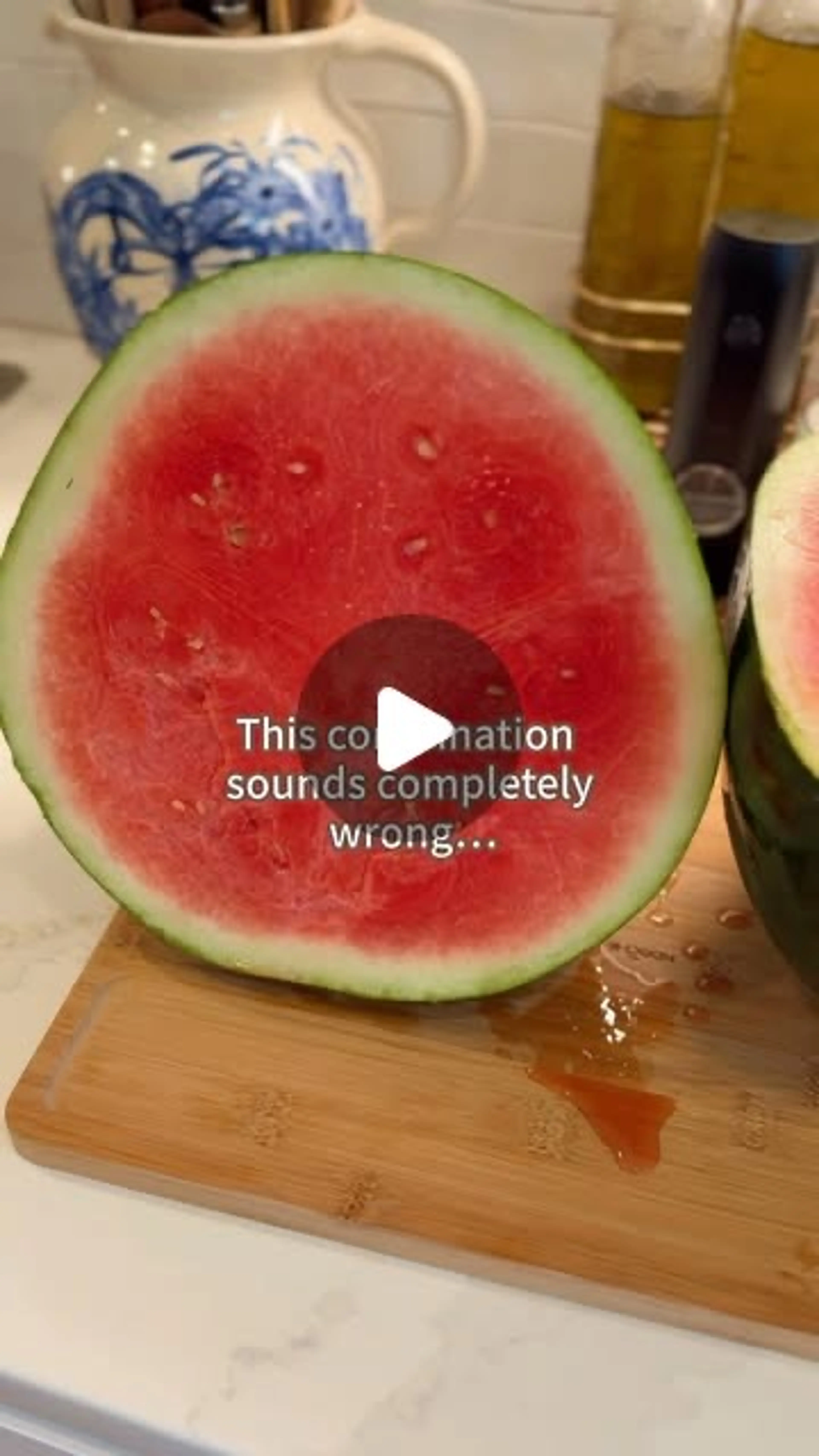 Watermelon Mozzarella Basil Salad