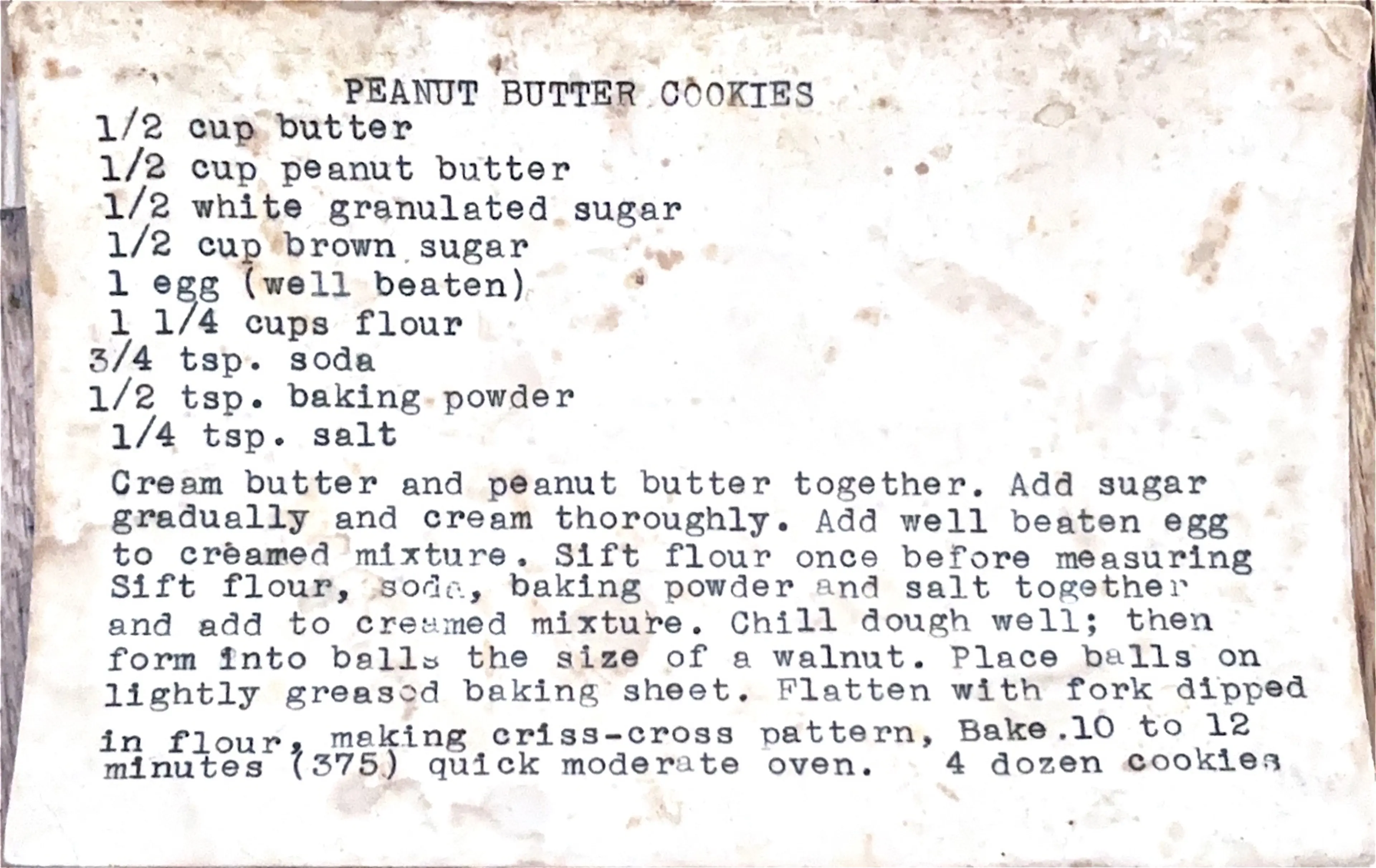 Peanut Butter Cookies