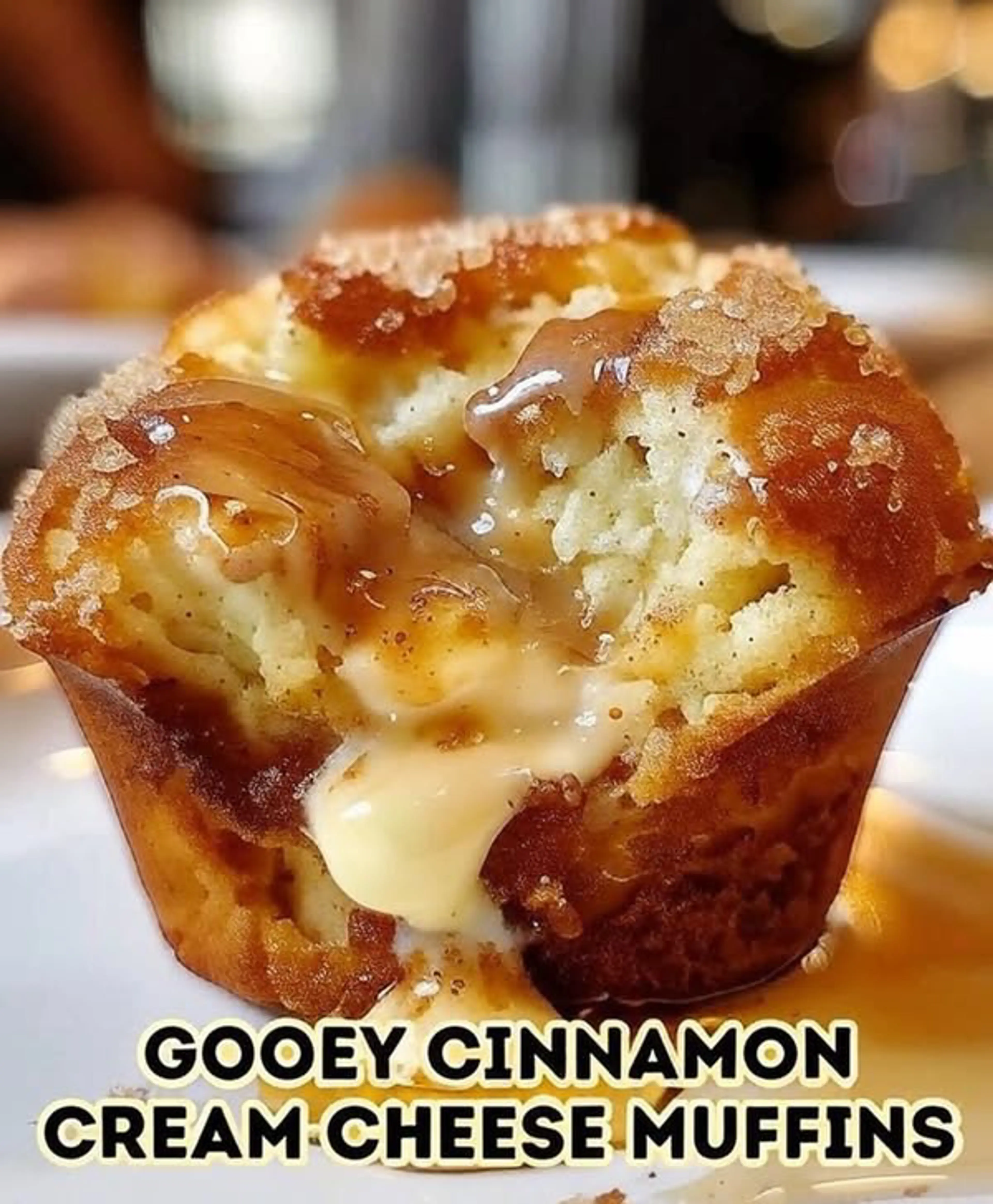 Gooey Cinnamon Cream Cheese Muffins