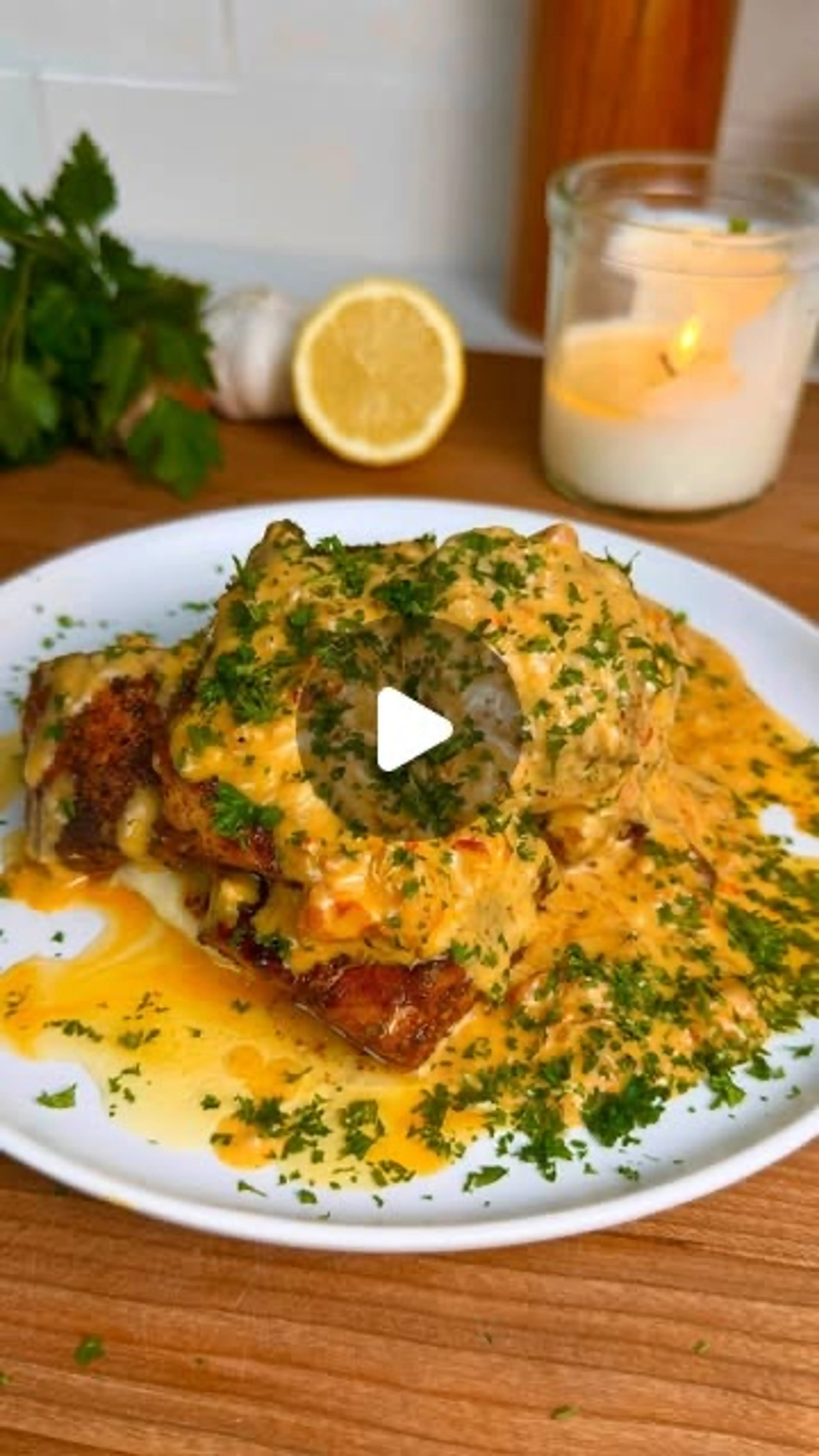 Marry Me Salmon with Creamy Garlic Mashed Potatoes