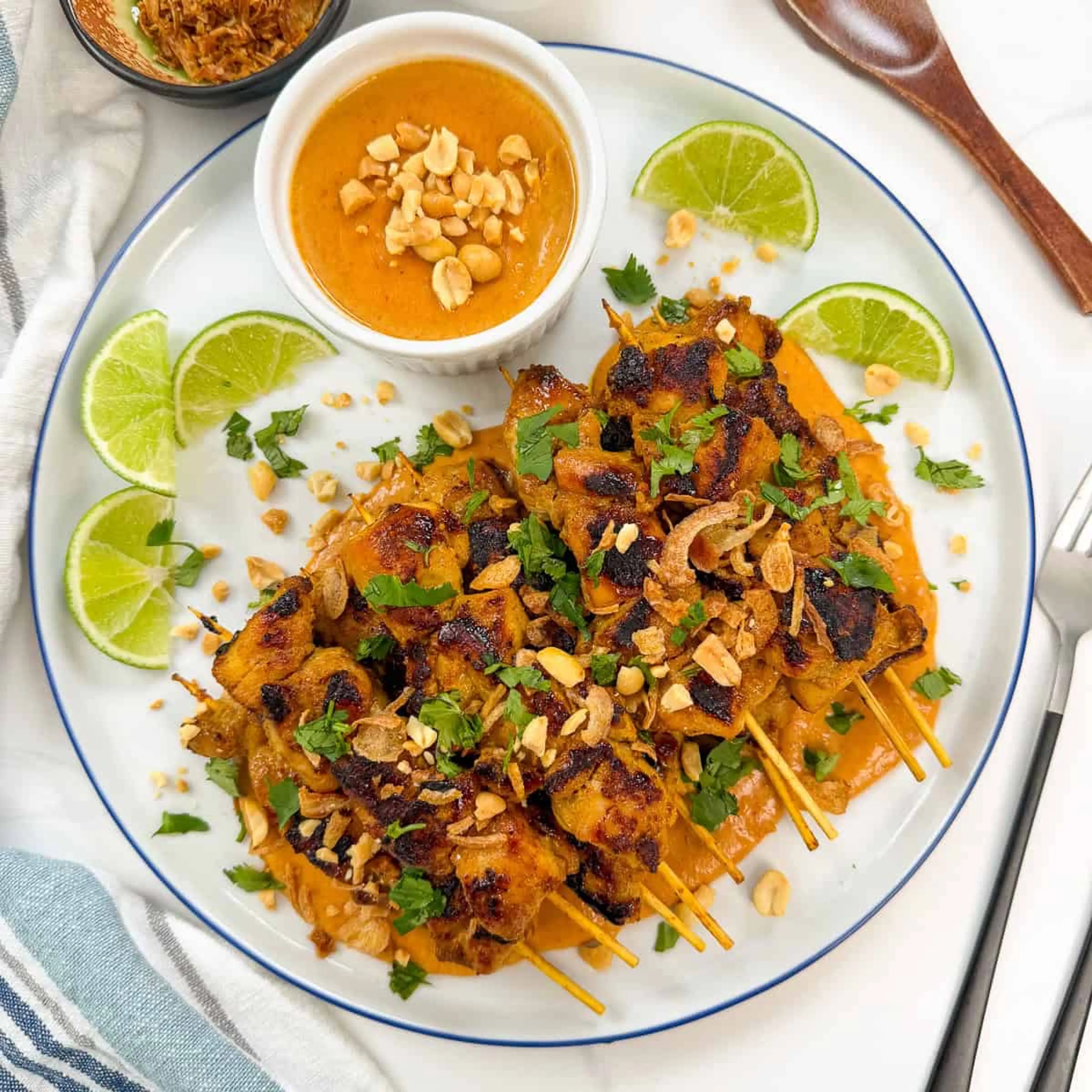 Thai Chicken Satay with Peanut Sauce