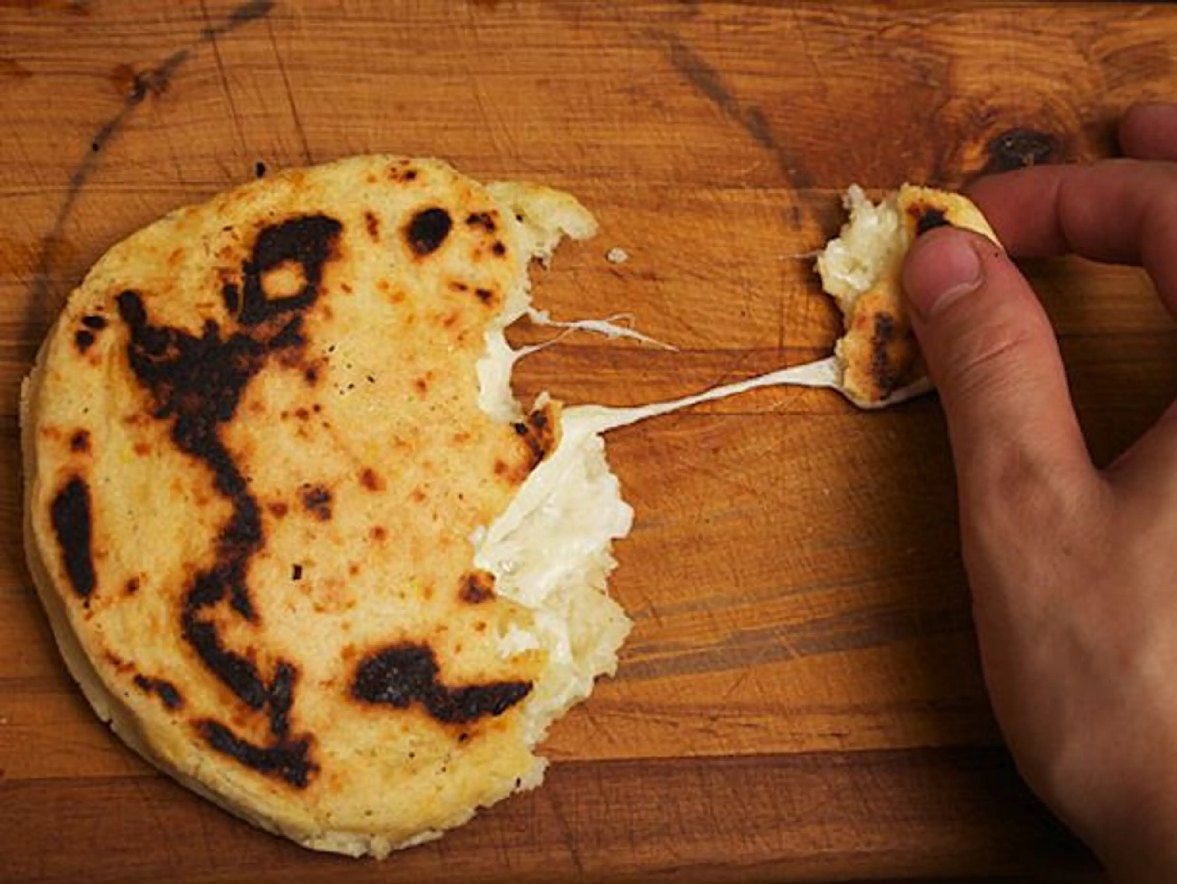 Cheese-Stuffed Colombian-Style Arepas Recipe