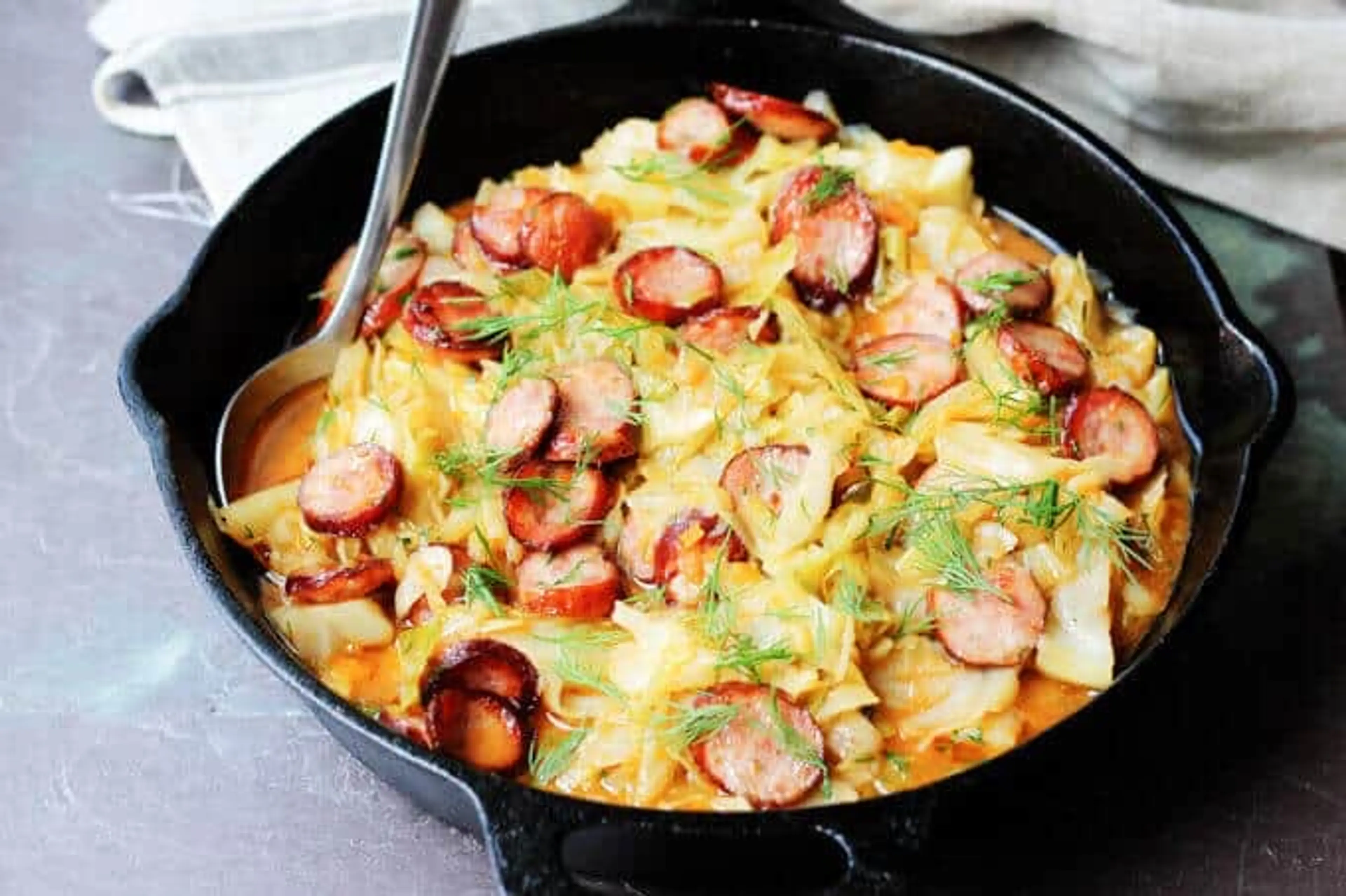 Kielbasa and Cabbage - Summer Hunter's Stew
