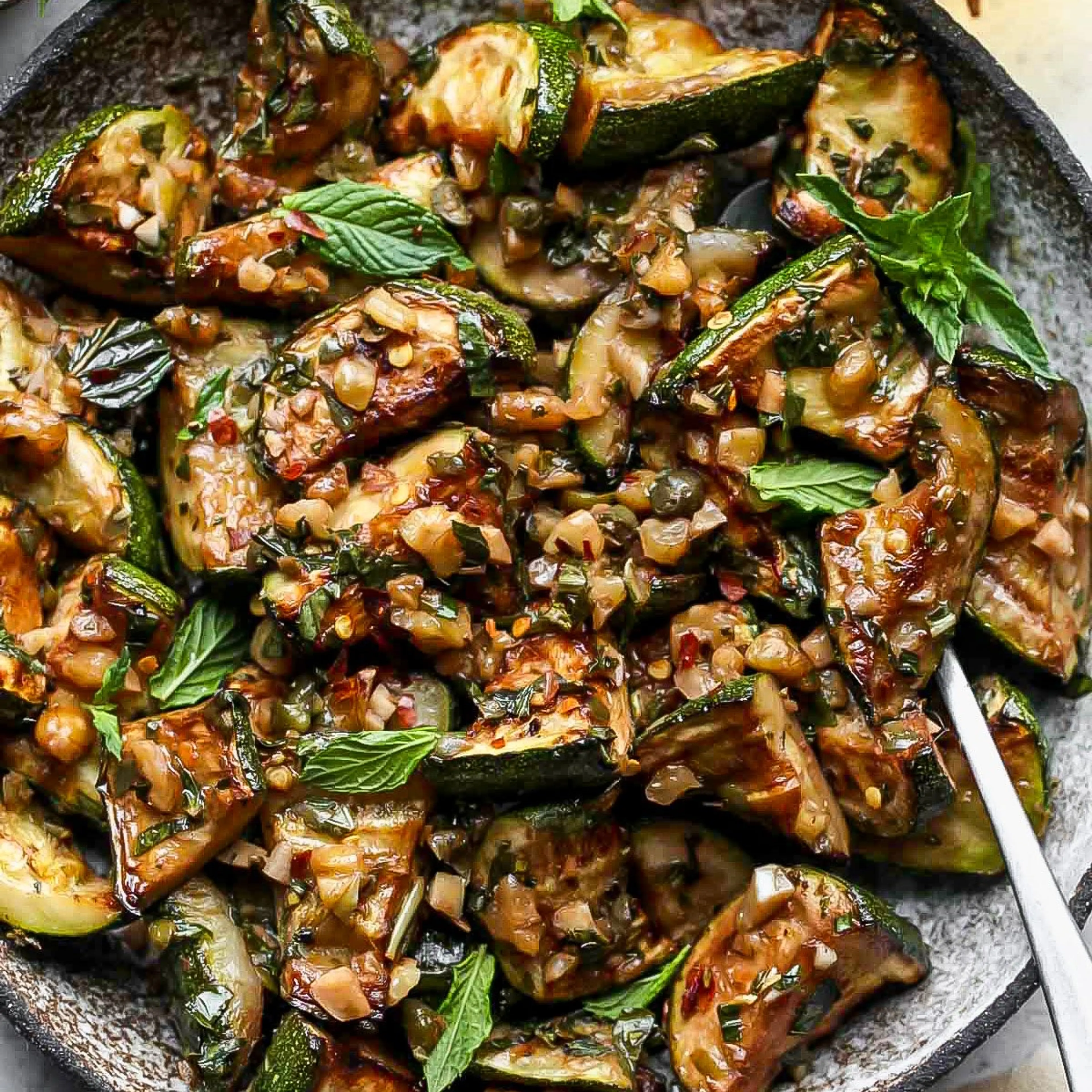 Garlic-Herb Sautéed Zucchini