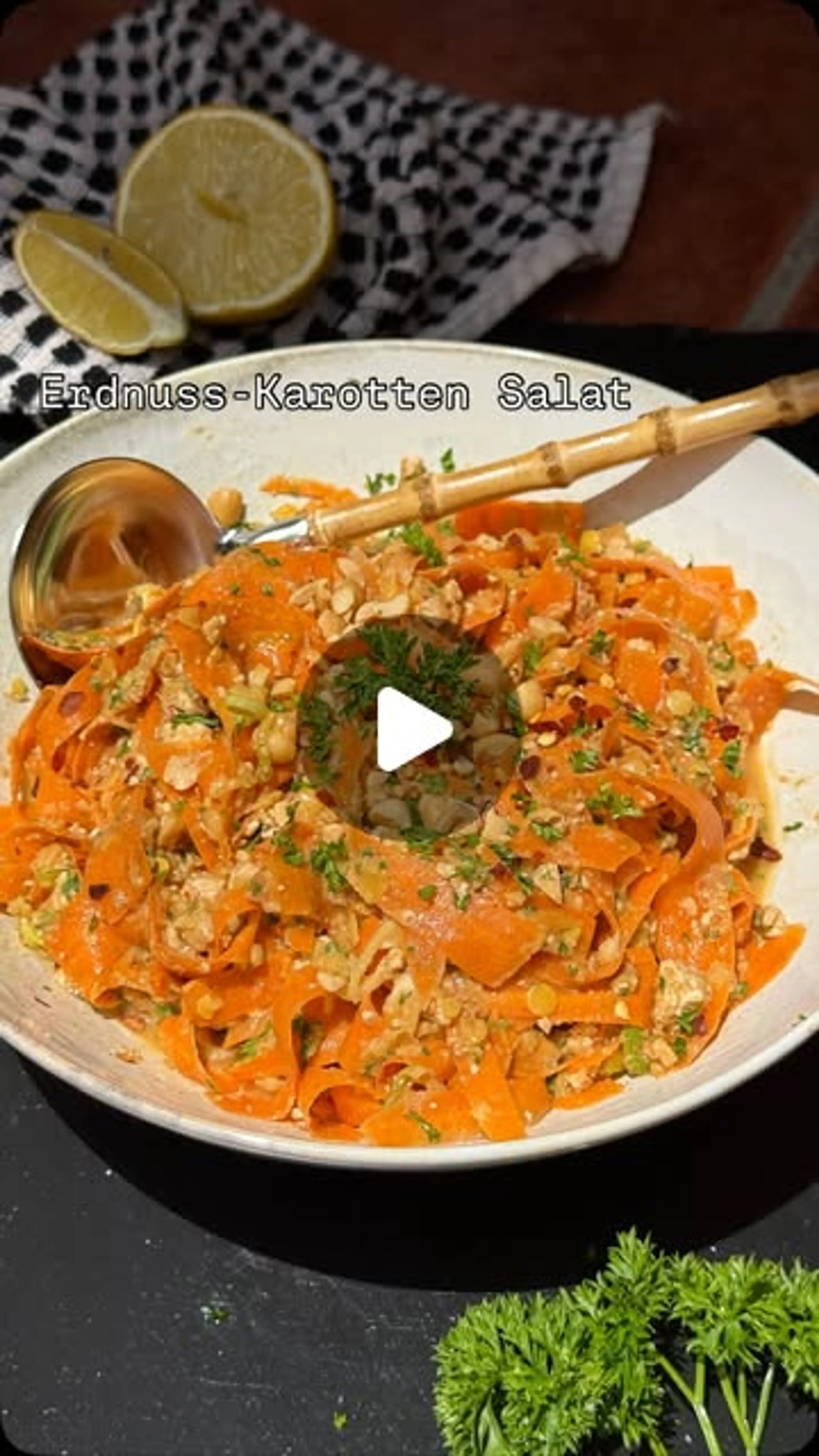 Erdnuss Karotten Salat